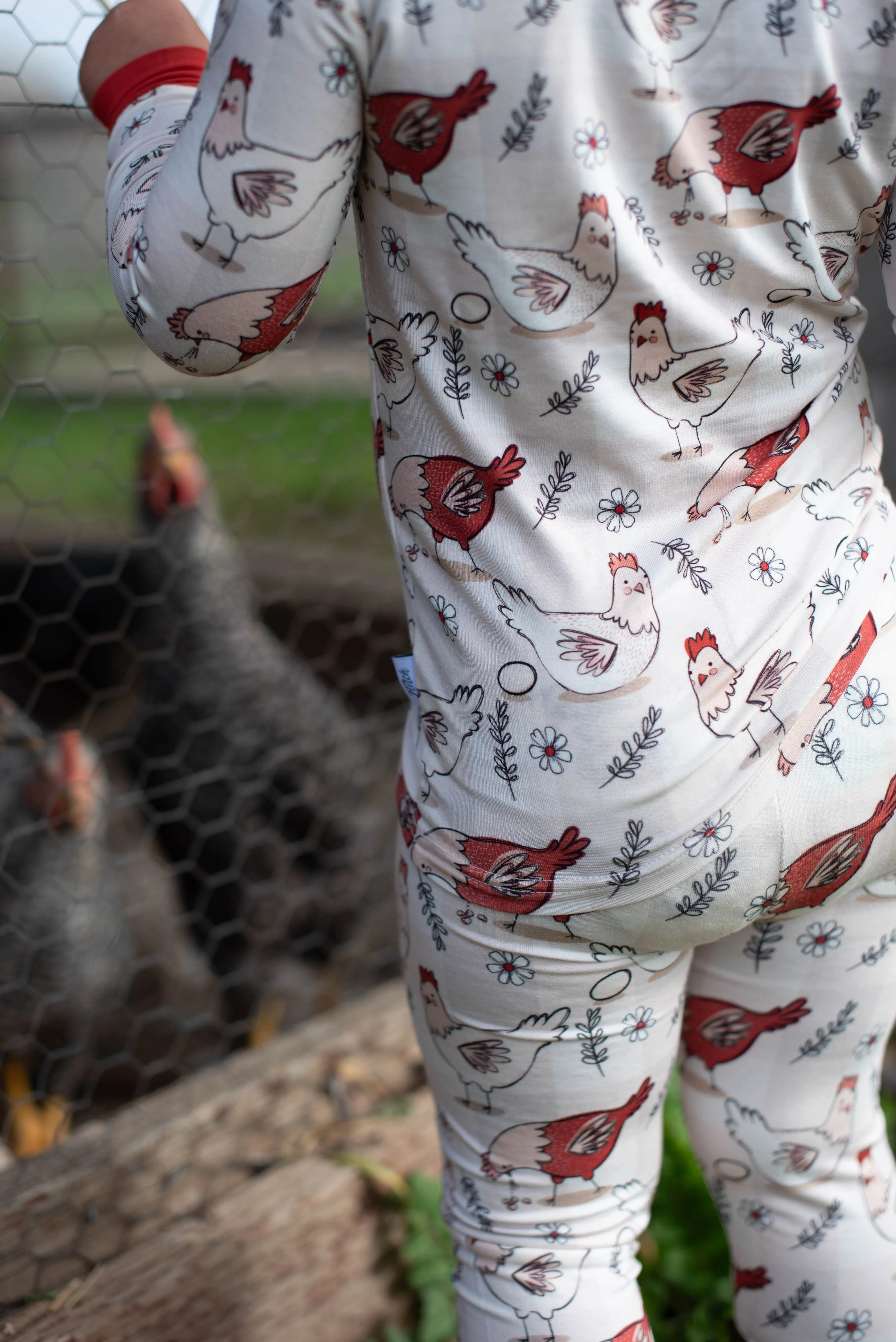 Cluckin' Around 2 Piece Pajama Set