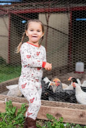 Cluckin' Around 2 Piece Pajama Set