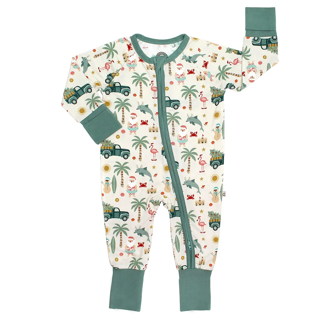 Coastal Christmas Baby Bamboo Pajama