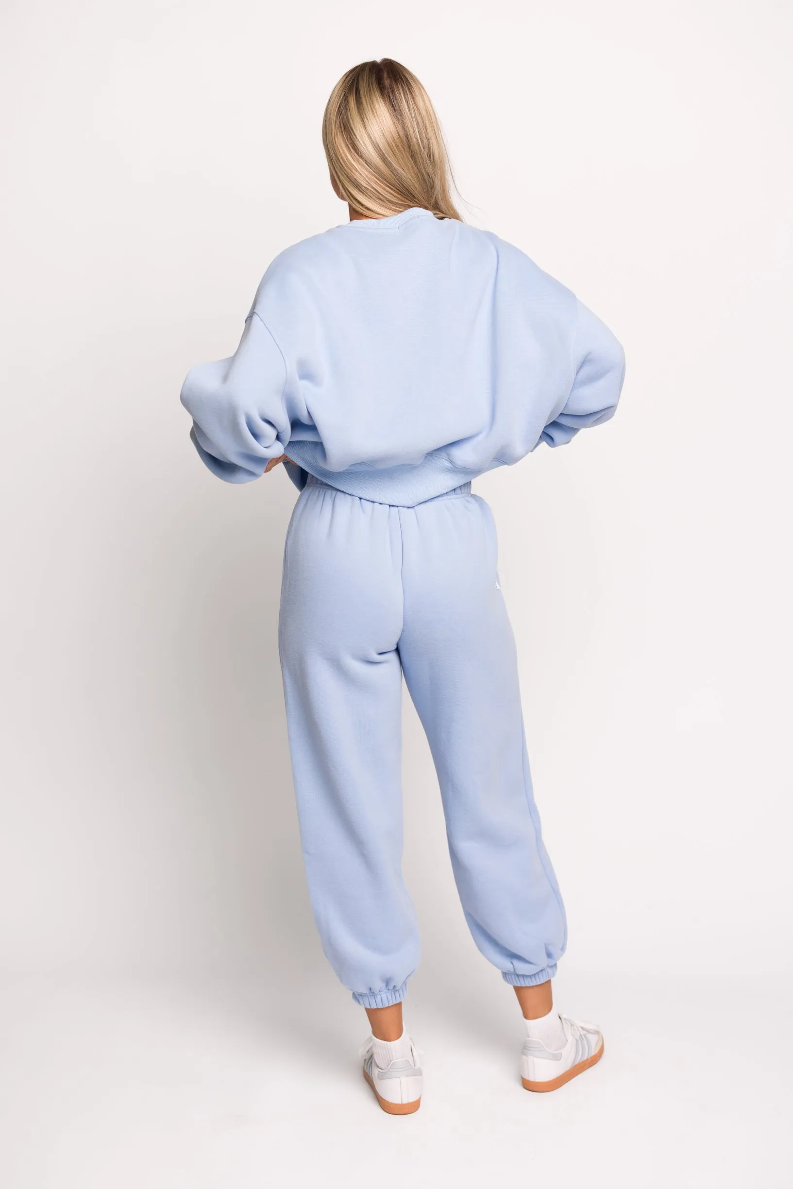 Comfy Cozy Sweatshirt and Sweatpants Set in Baby Blue