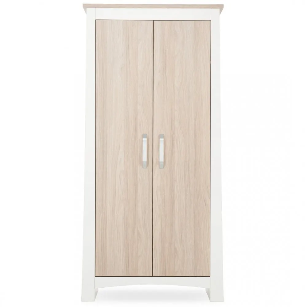 CuddleCo Ada Nursery Wardrobe - White & Ash