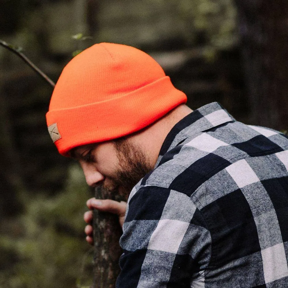 Cuffed Beanie - Bright Orange