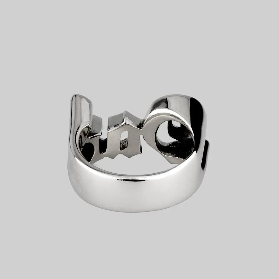 Dad Word Ring - Silver