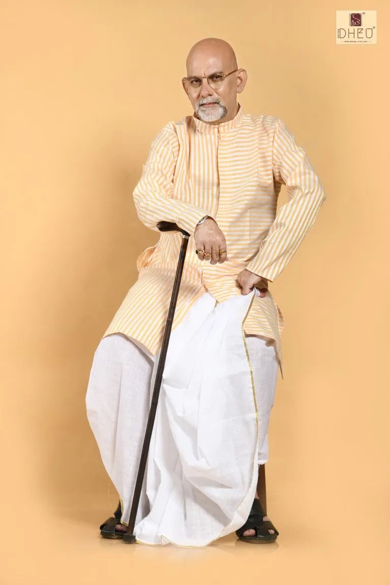 Dekhbo Tomare-Dheu Designer Kurta-Dhoti(Optional) set