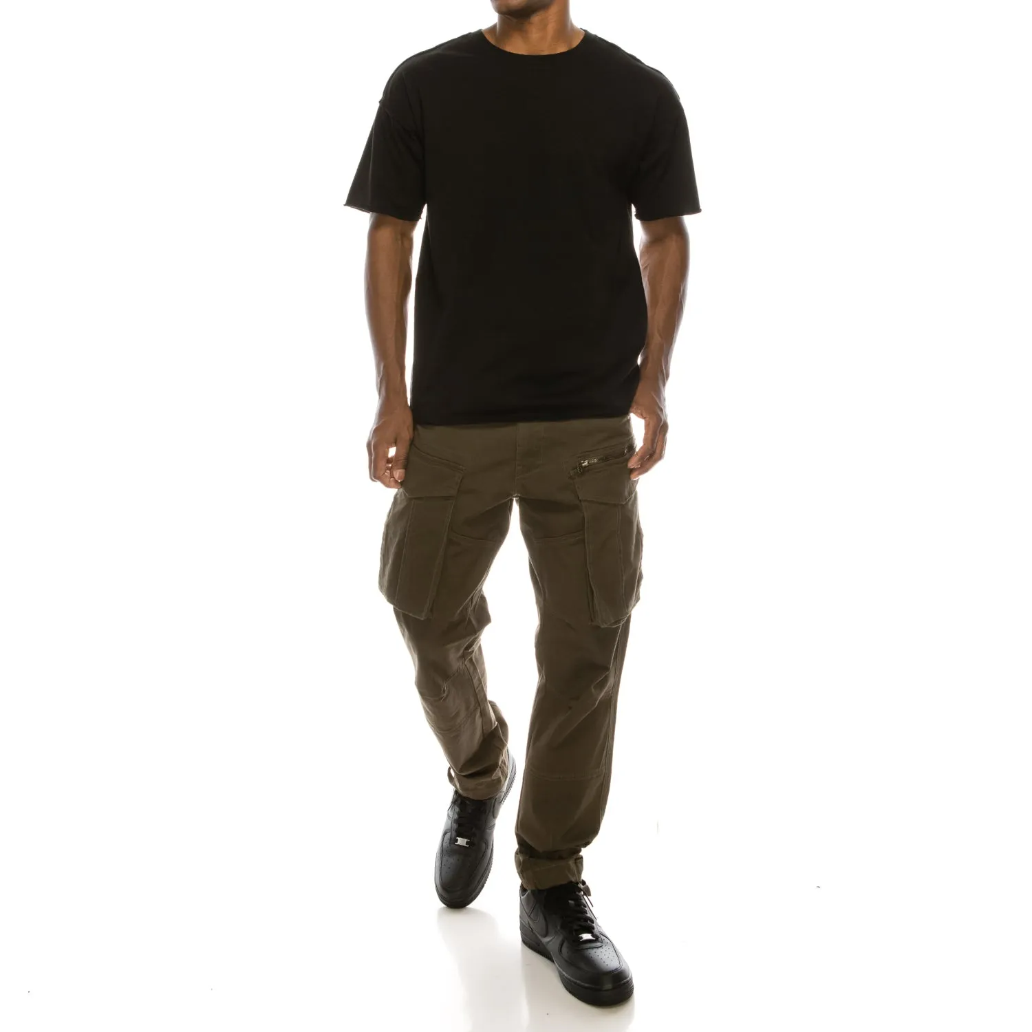 DL1291 Big Cargo Zipper Color Pants (Open Pack)