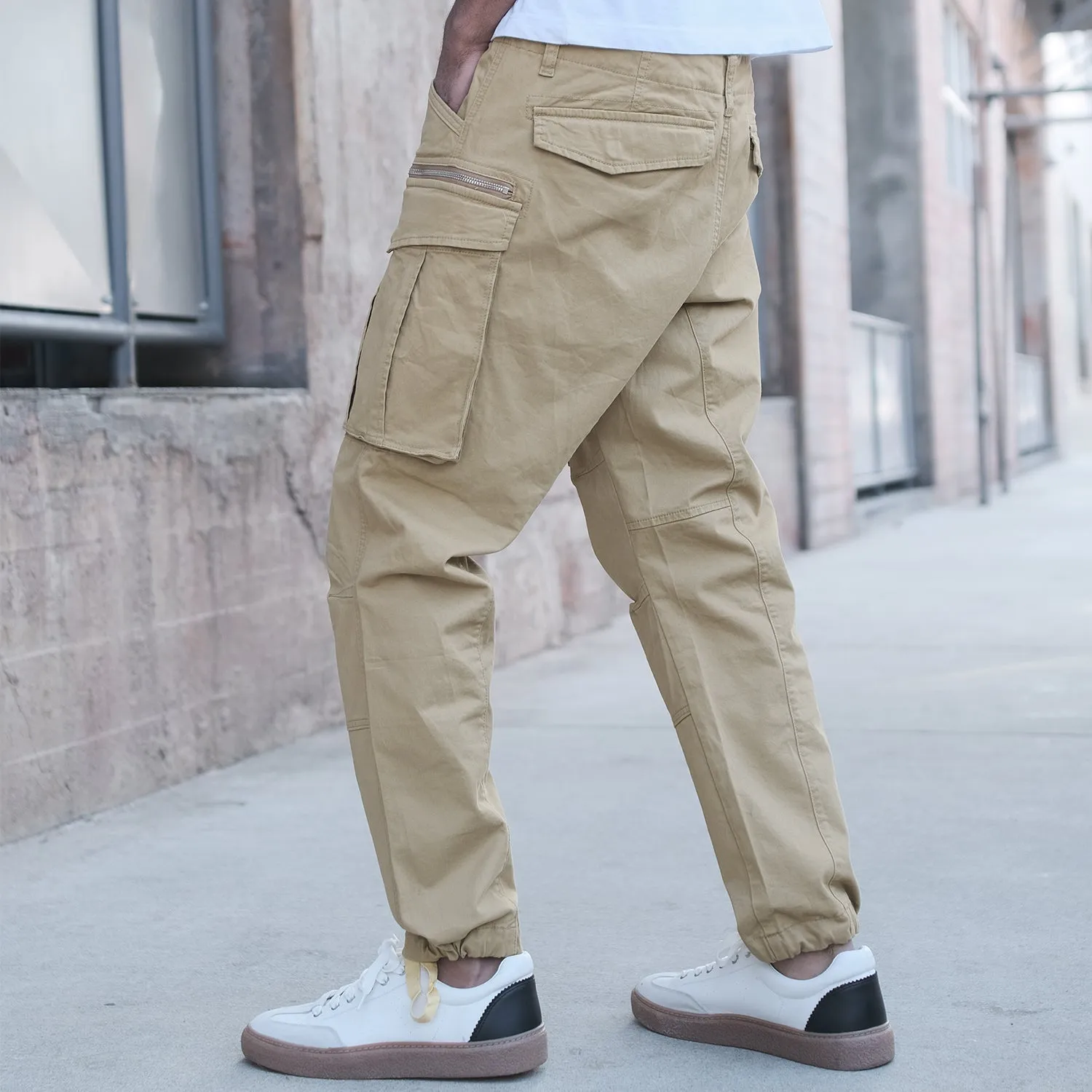 DL1291 Big Cargo Zipper Color Pants (Open Pack)