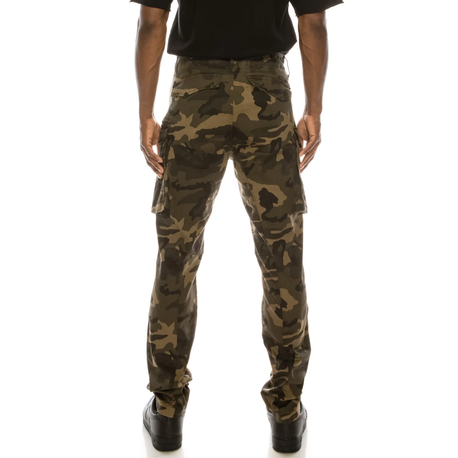 DL1291 Big Cargo Zipper Color Pants (Open Pack)