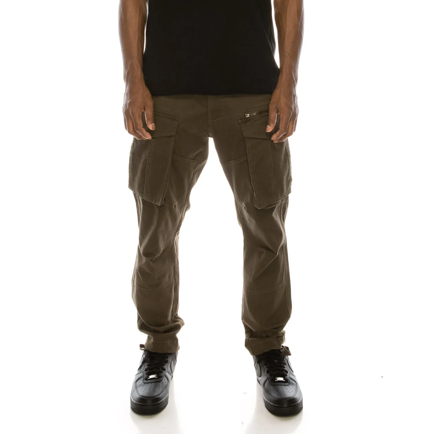 DL1291 Big Cargo Zipper Color Pants (Open Pack)