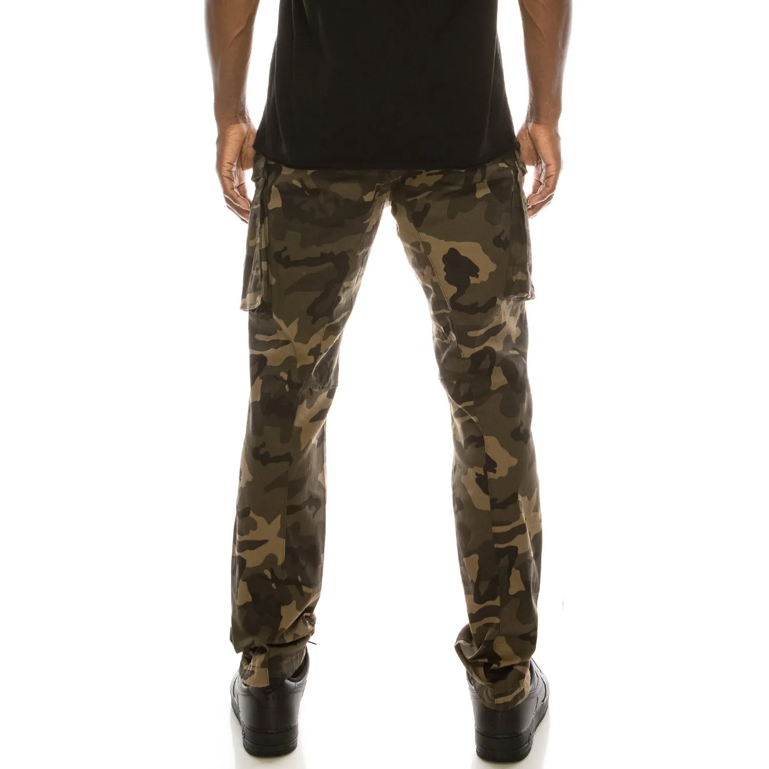 DL1291 Big Cargo Zipper Color Pants (Open Pack)