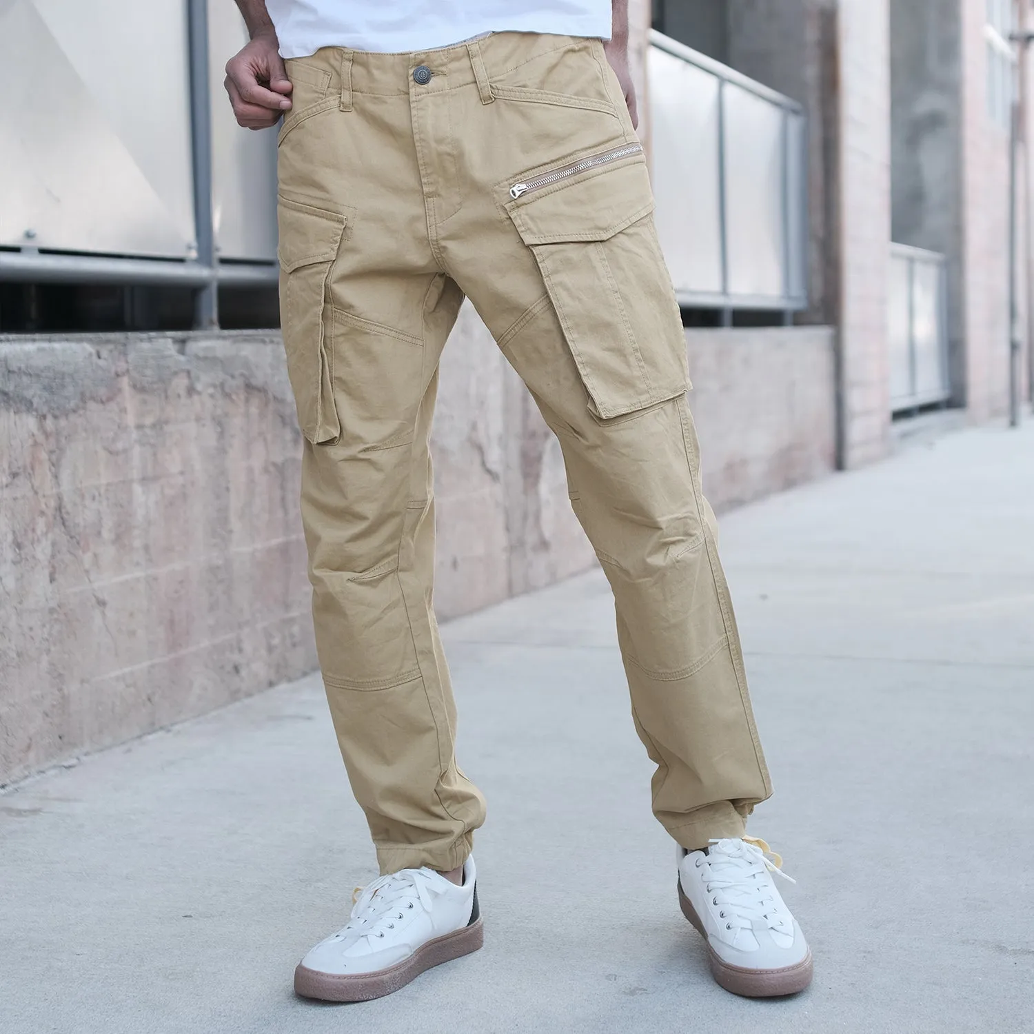 DL1291 Big Cargo Zipper Color Pants (Open Pack)