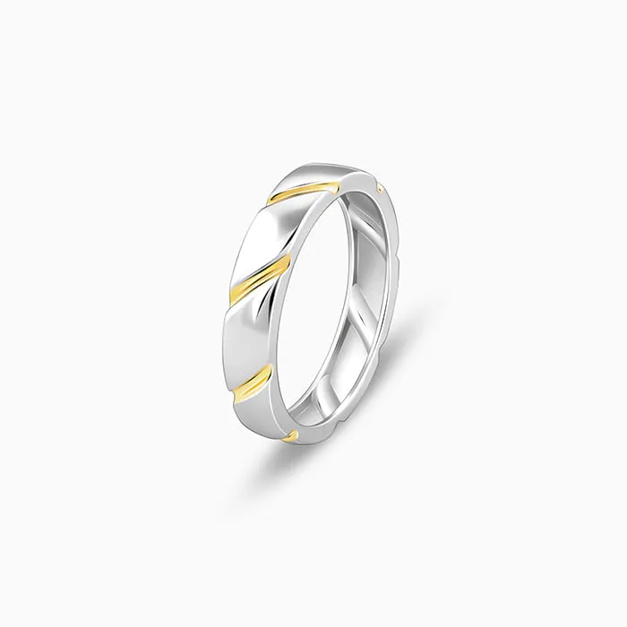 Dual Tone Charismatic Ring For Him