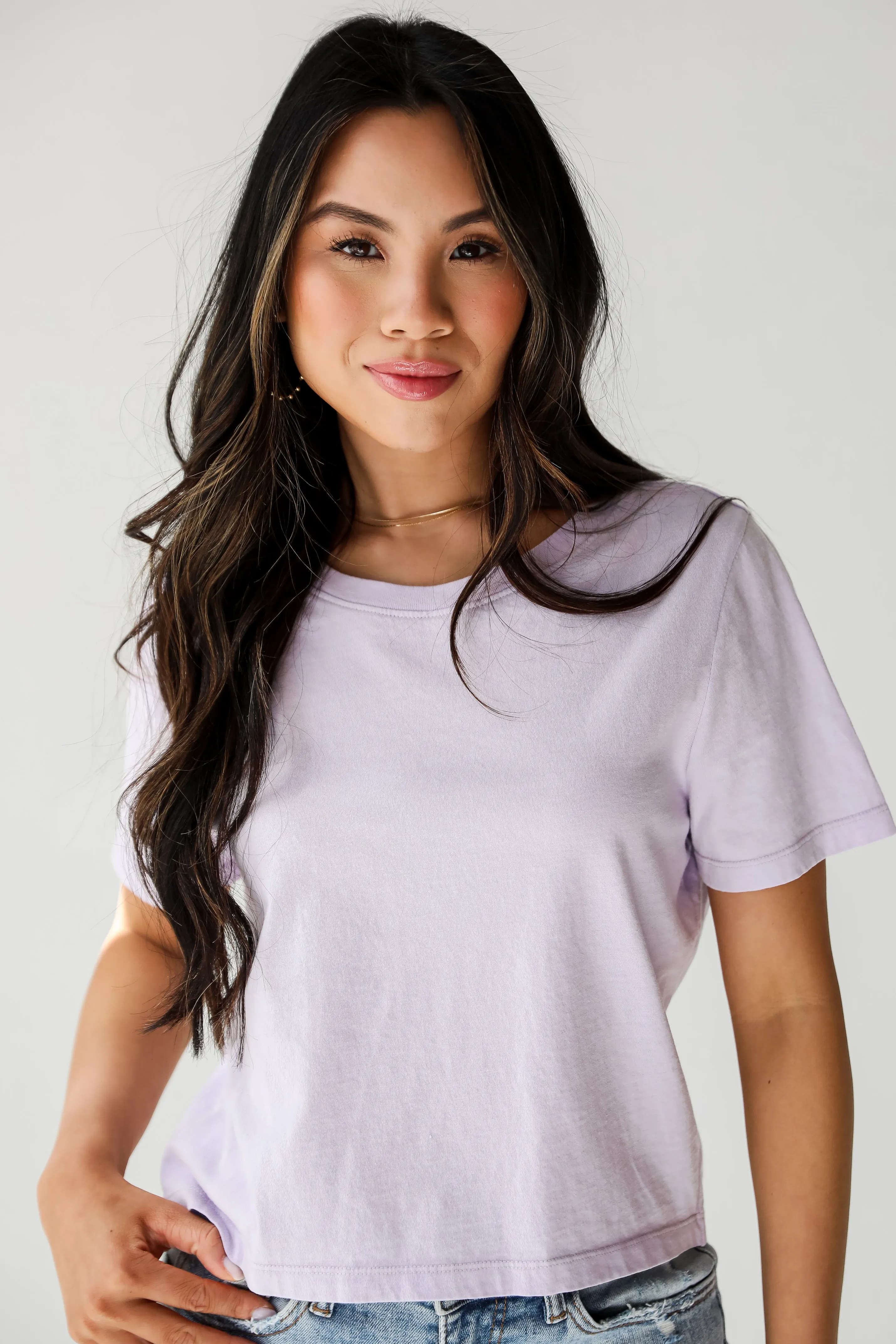 Ellie Everyday Cropped Tee - DU DEAL