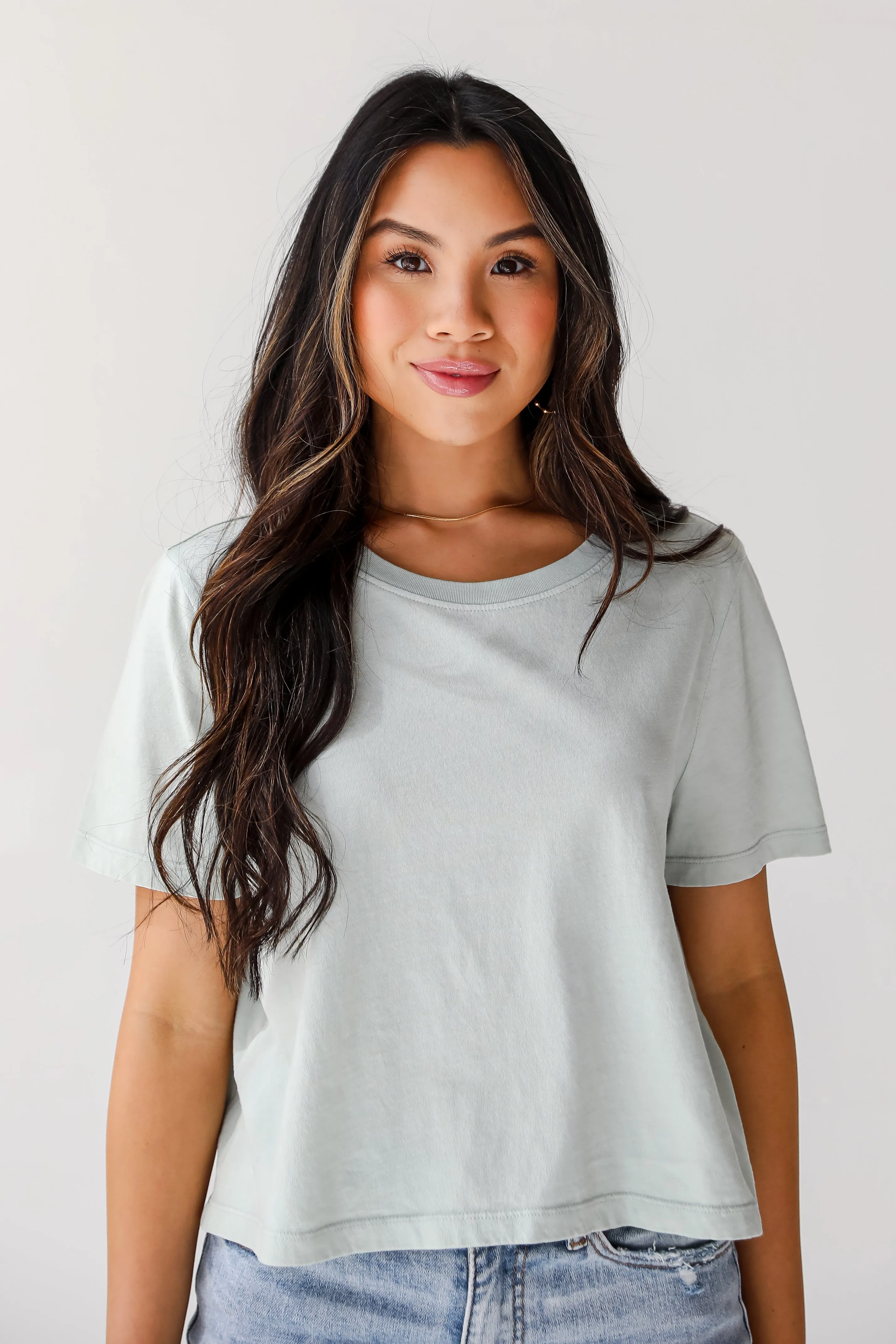 Ellie Everyday Cropped Tee - DU DEAL