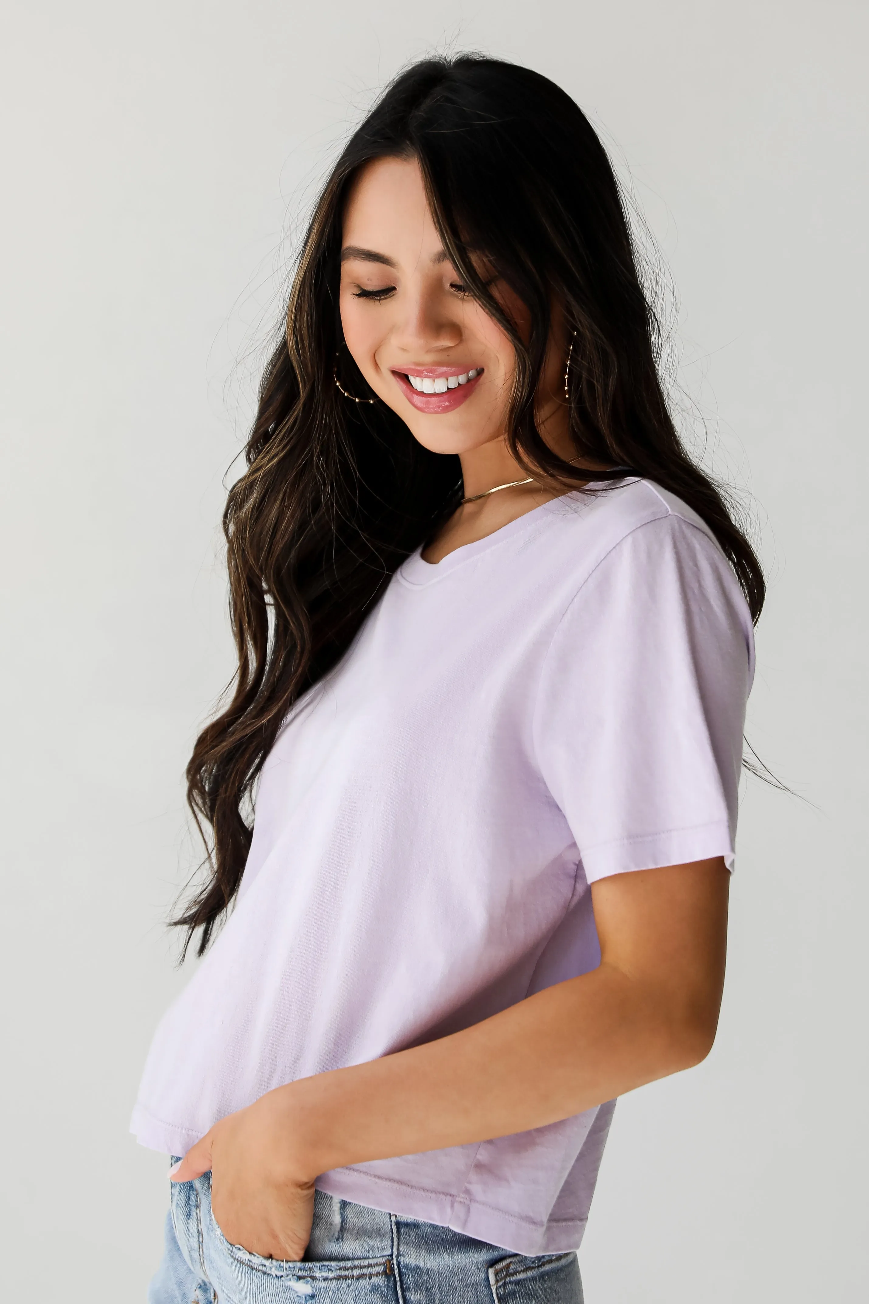 Ellie Everyday Cropped Tee - DU DEAL