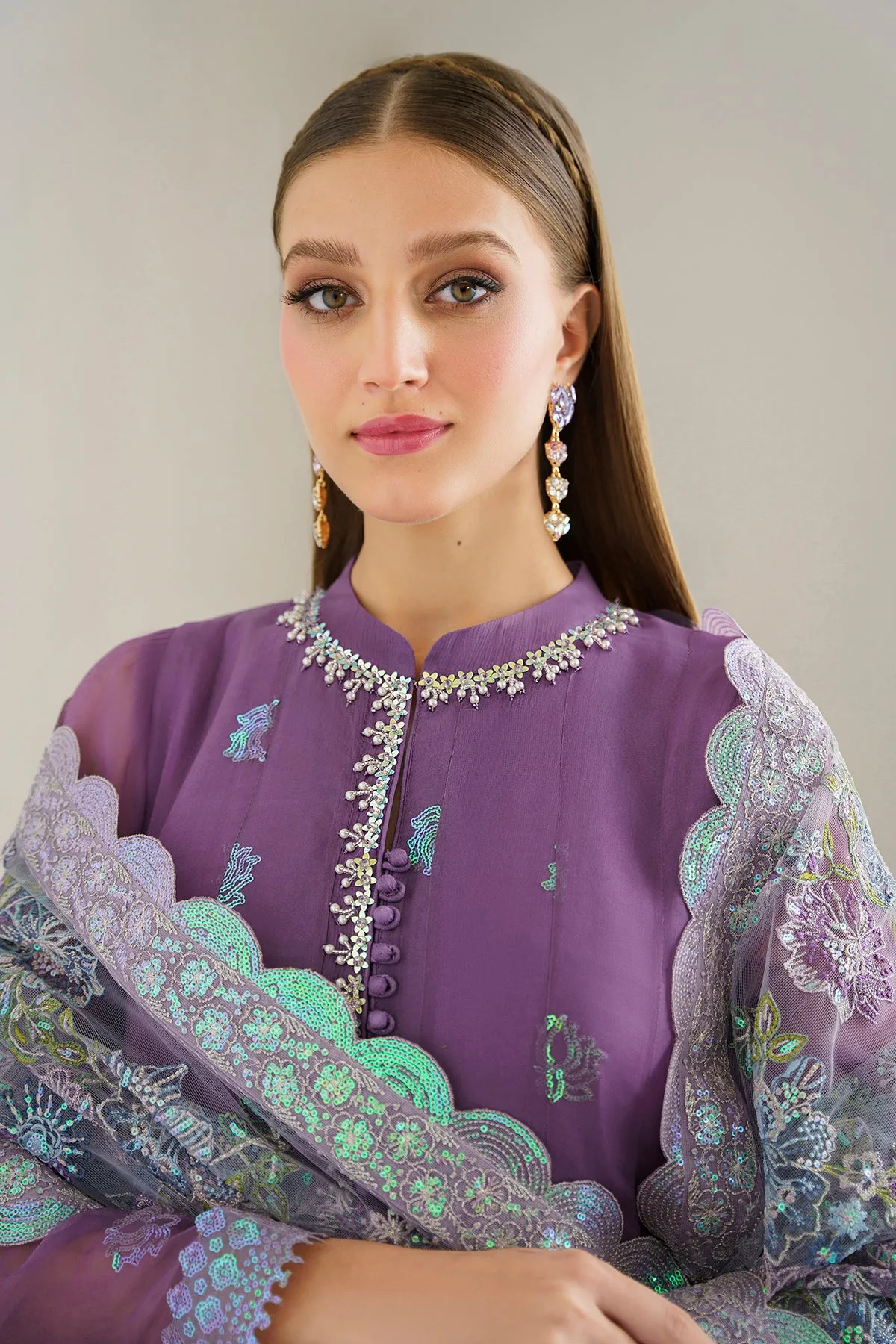 EMBROIDERED CHIFFON PR-899