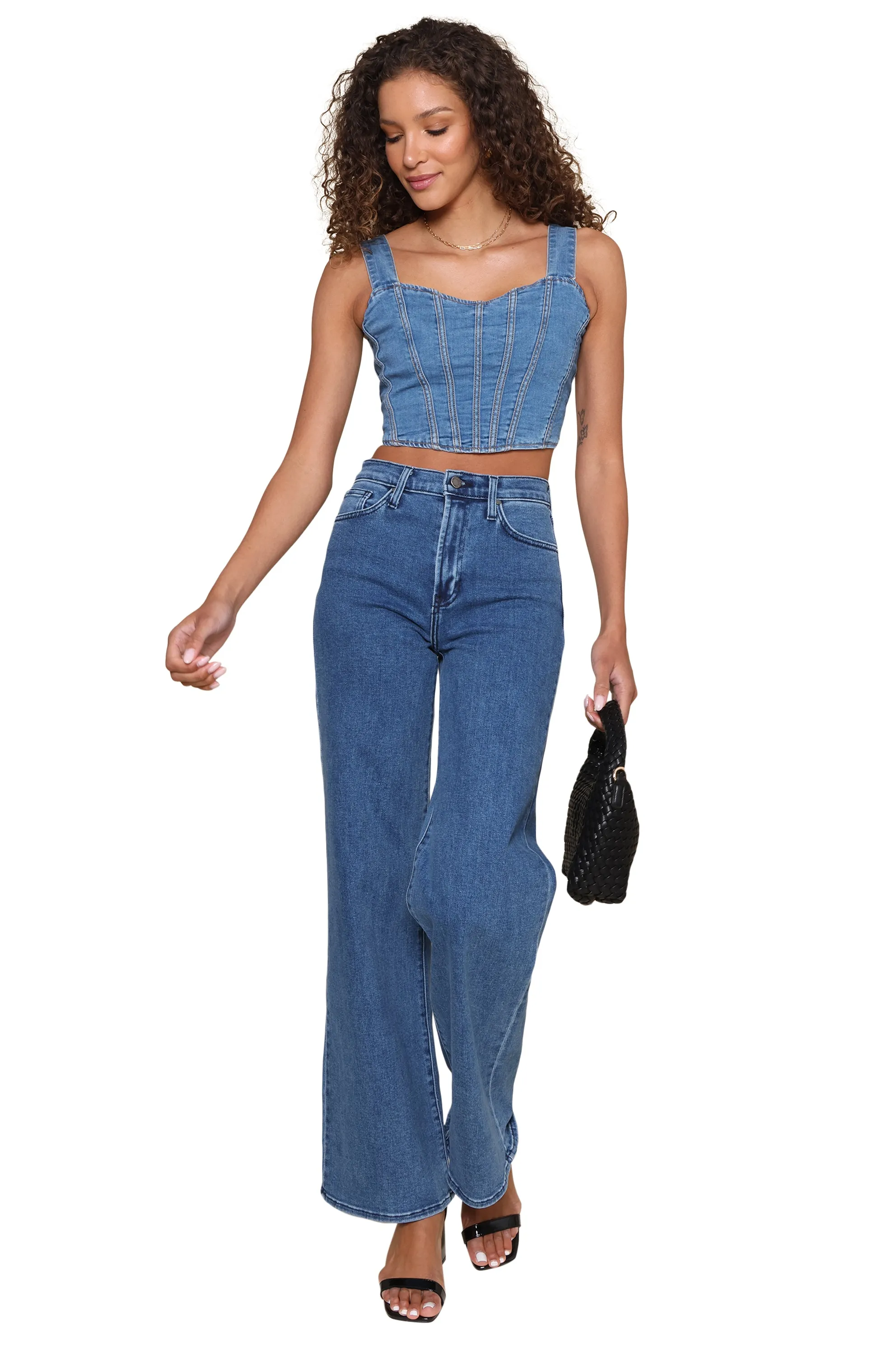 Emmert Denim Corset Top