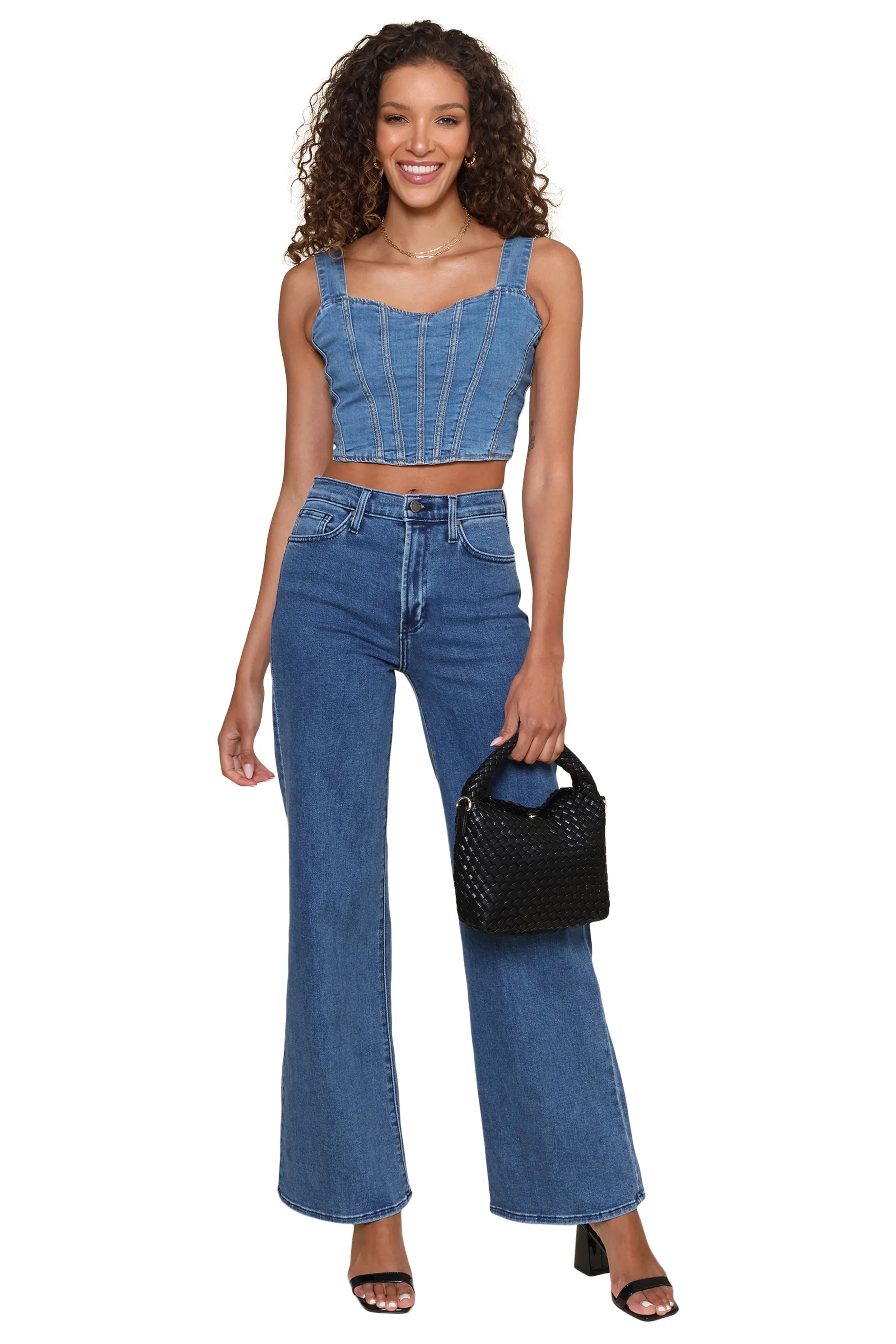 Emmert Denim Corset Top