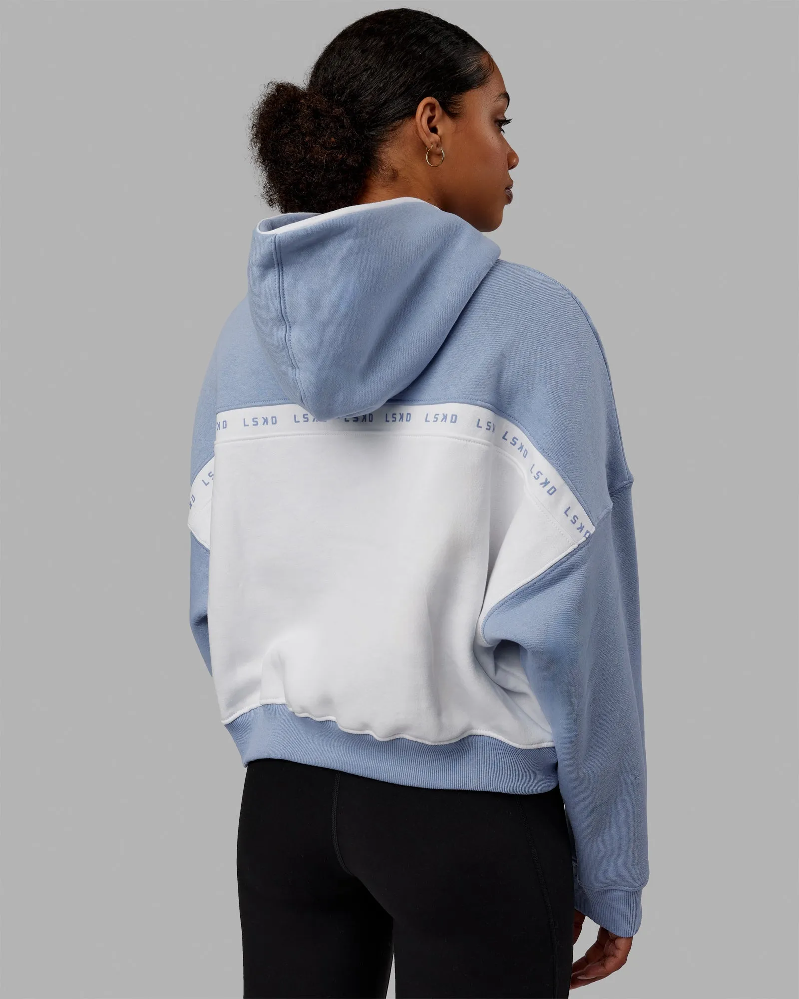 Extend Hoodie - Arctic Blue-White