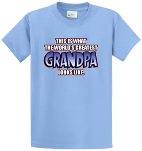 Greatest Grandpa Looks Like Printed Tee Shirt