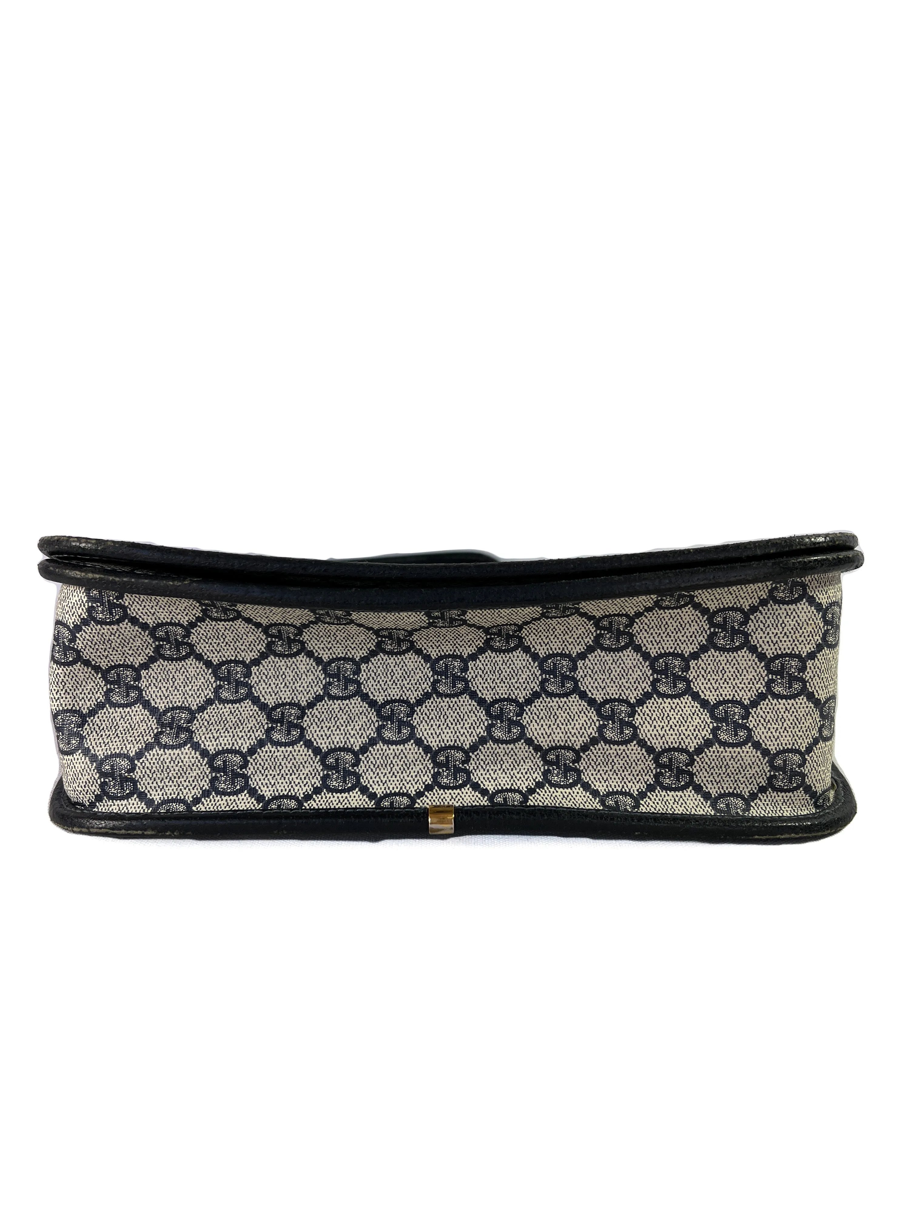 Gucci vintage blue monogram crossbody