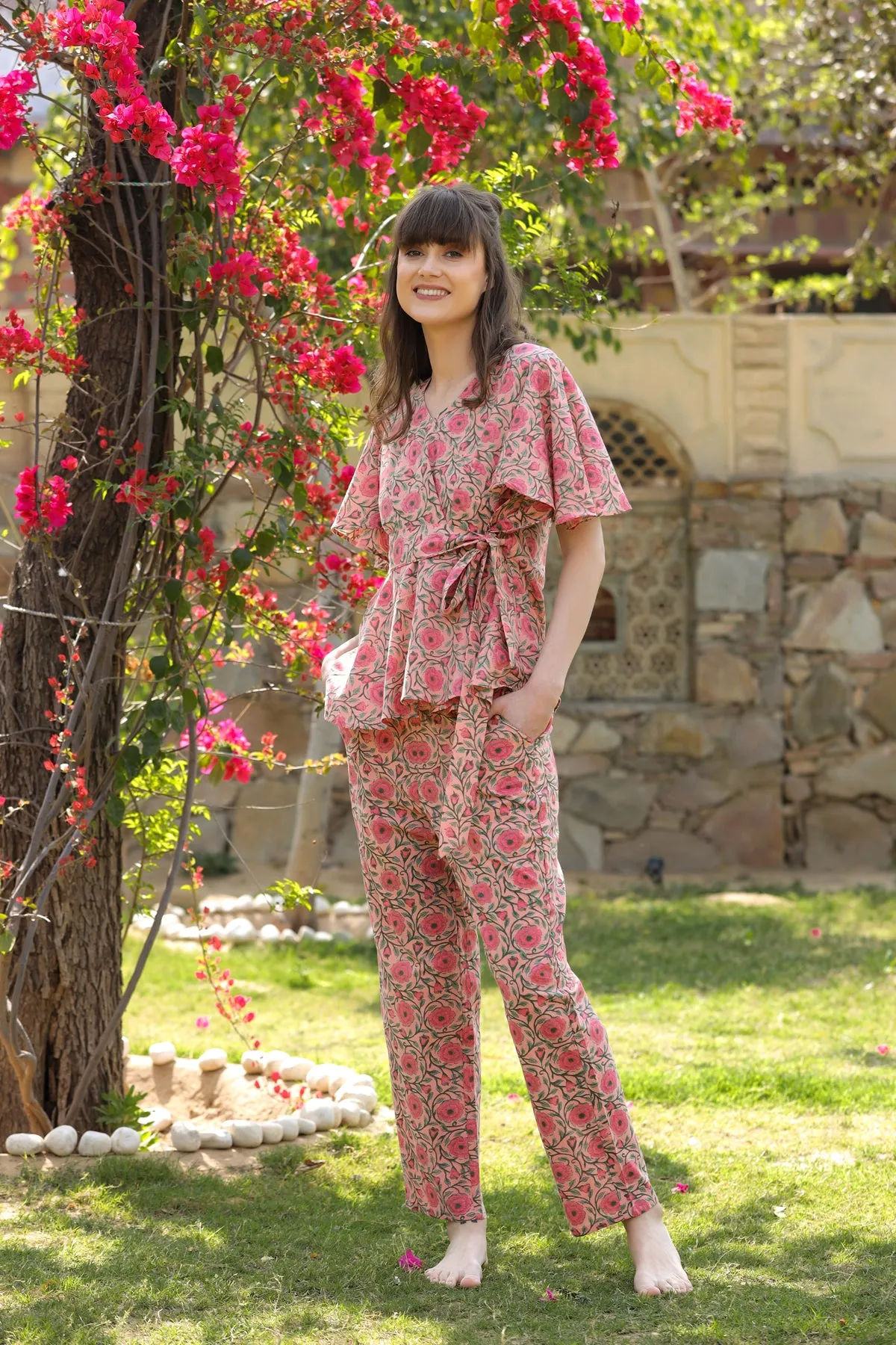 Gulmohar Pink Loungewear