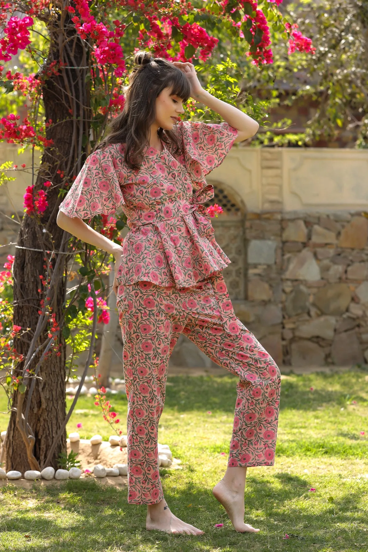 Gulmohar Pink Loungewear