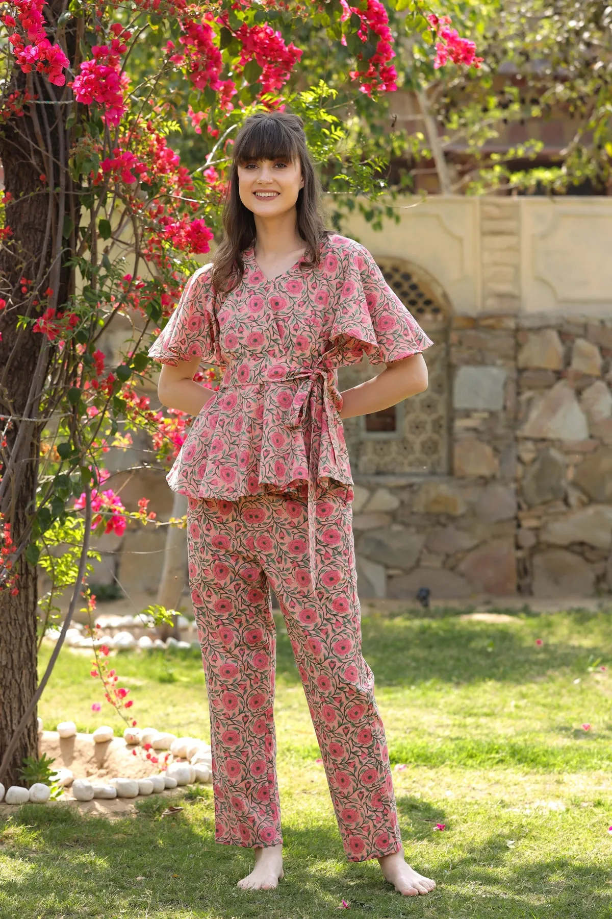 Gulmohar Pink Loungewear