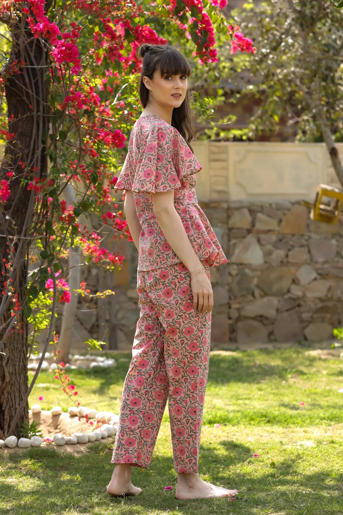 Gulmohar Pink Loungewear