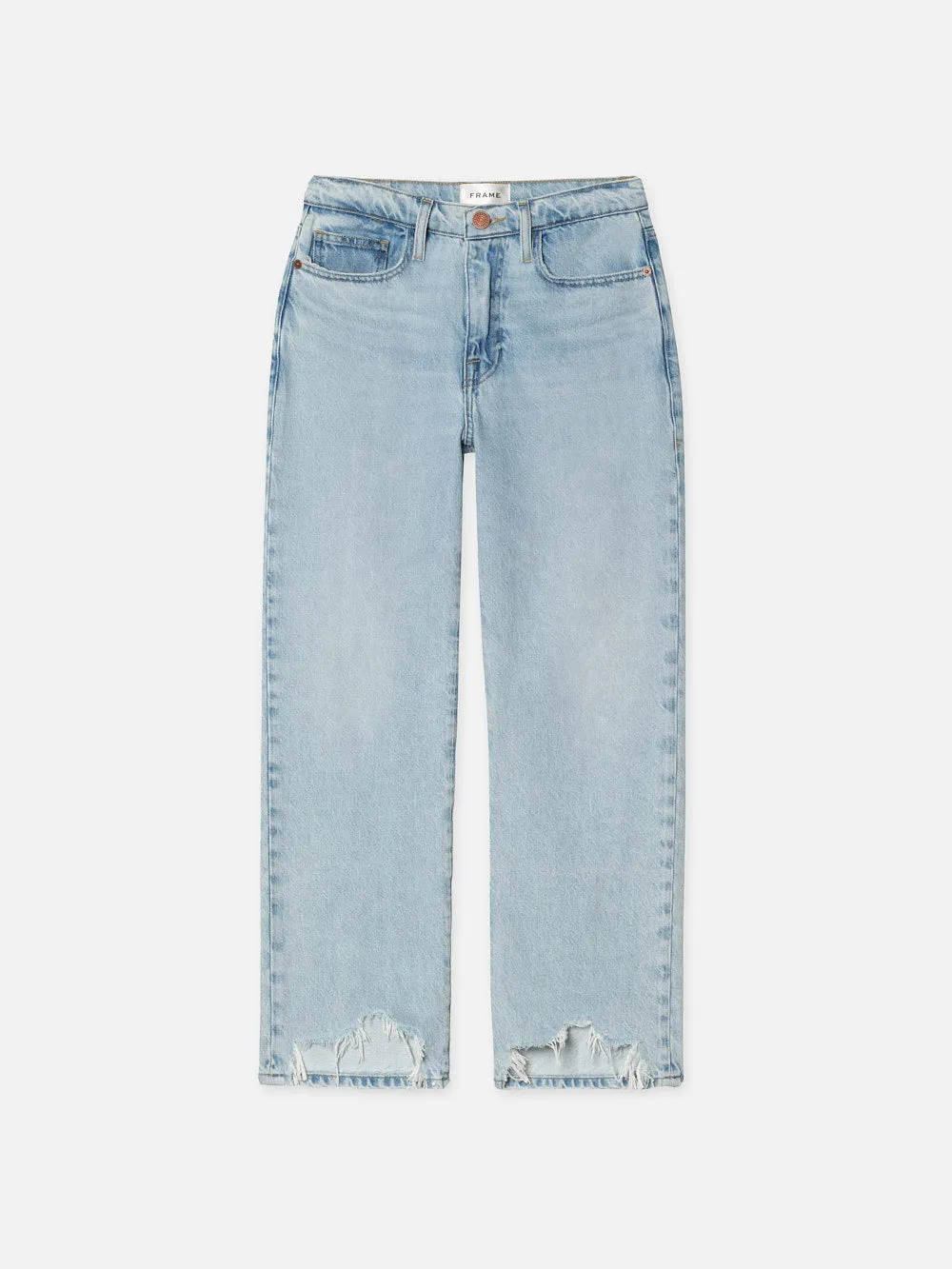 Le Jane Crop Bite Hem -- Fizz Indigo