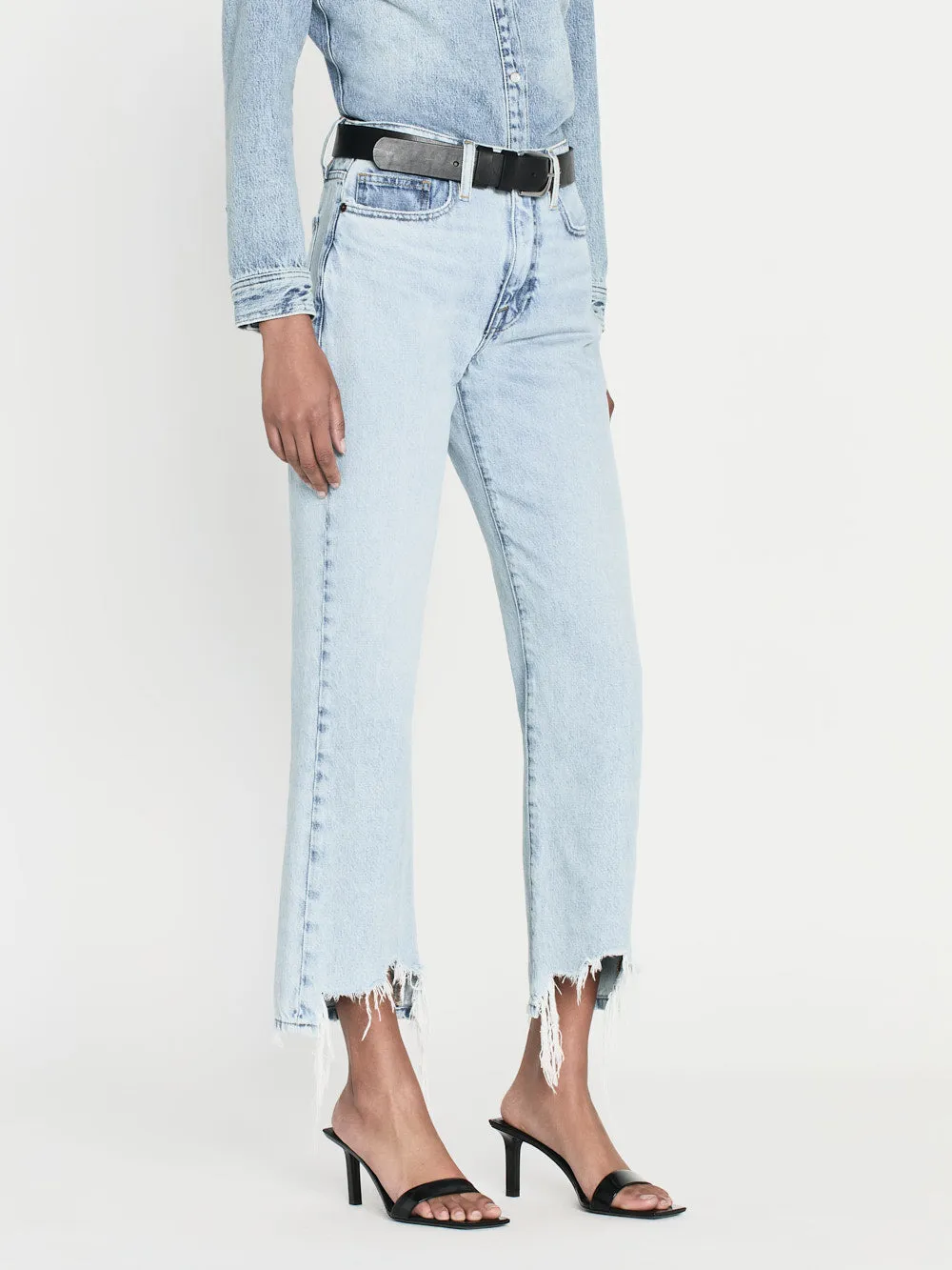 Le Jane Crop Bite Hem -- Fizz Indigo