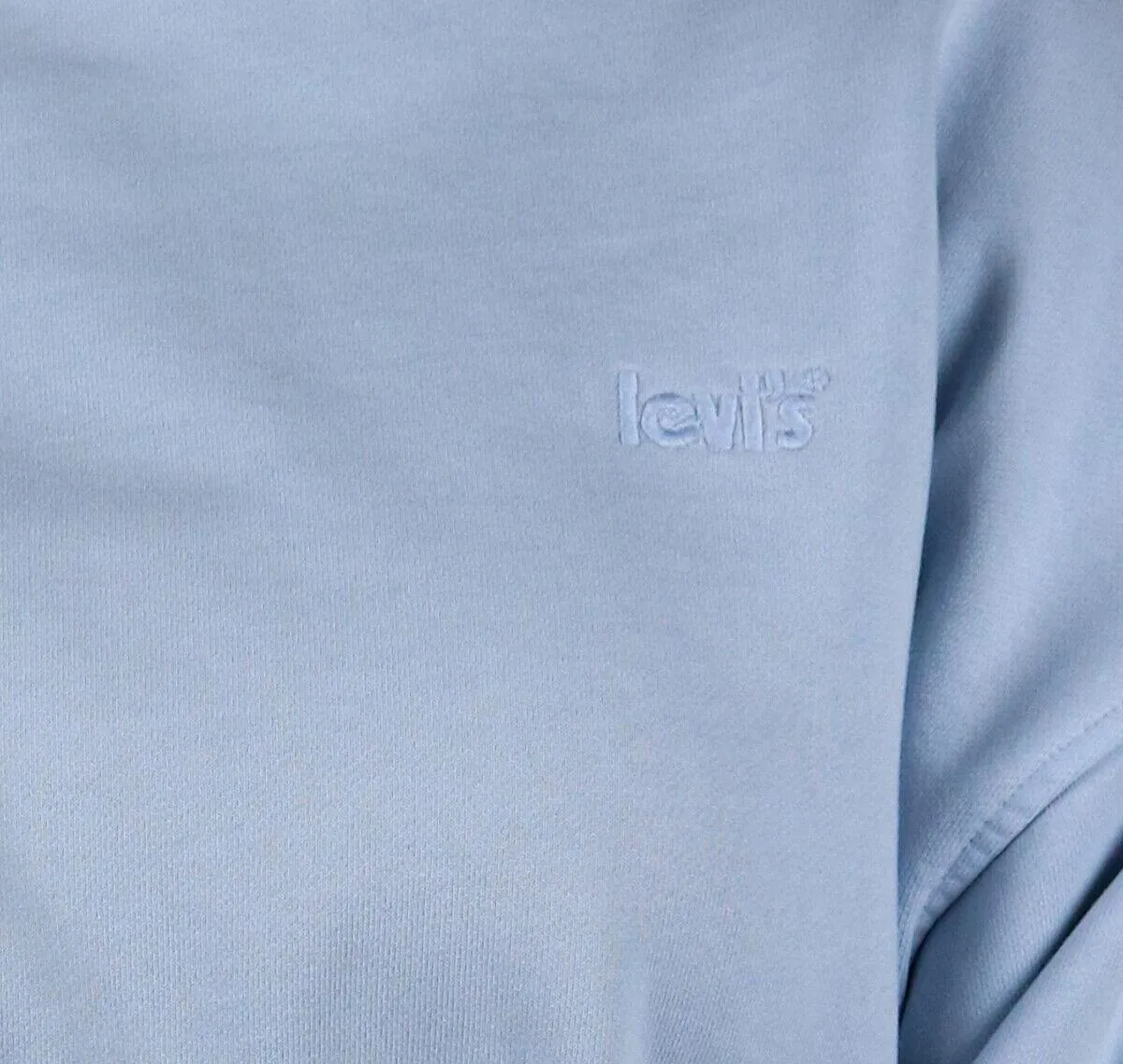 Levi's Women's Oversized Pastel Blue L/S Crewneck Sweater