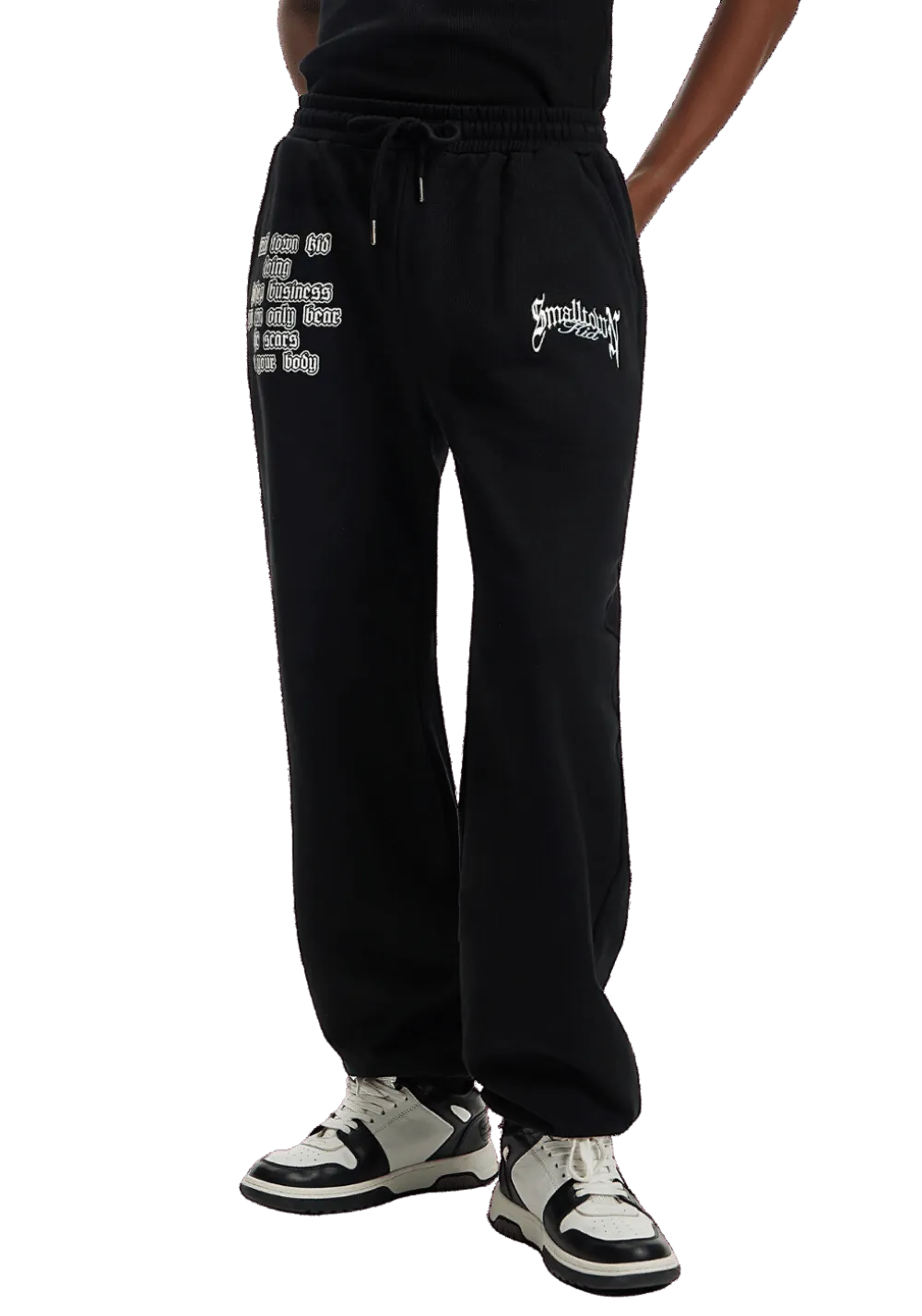 Logo Curved Print Sweatpants