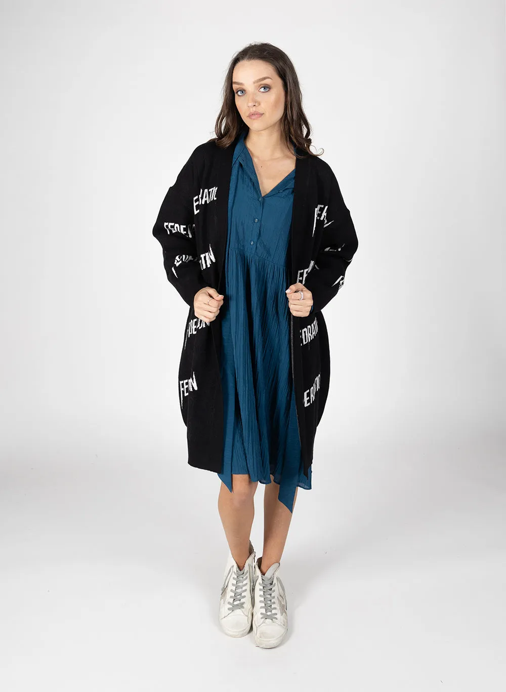 Long Line Repetition Cardi