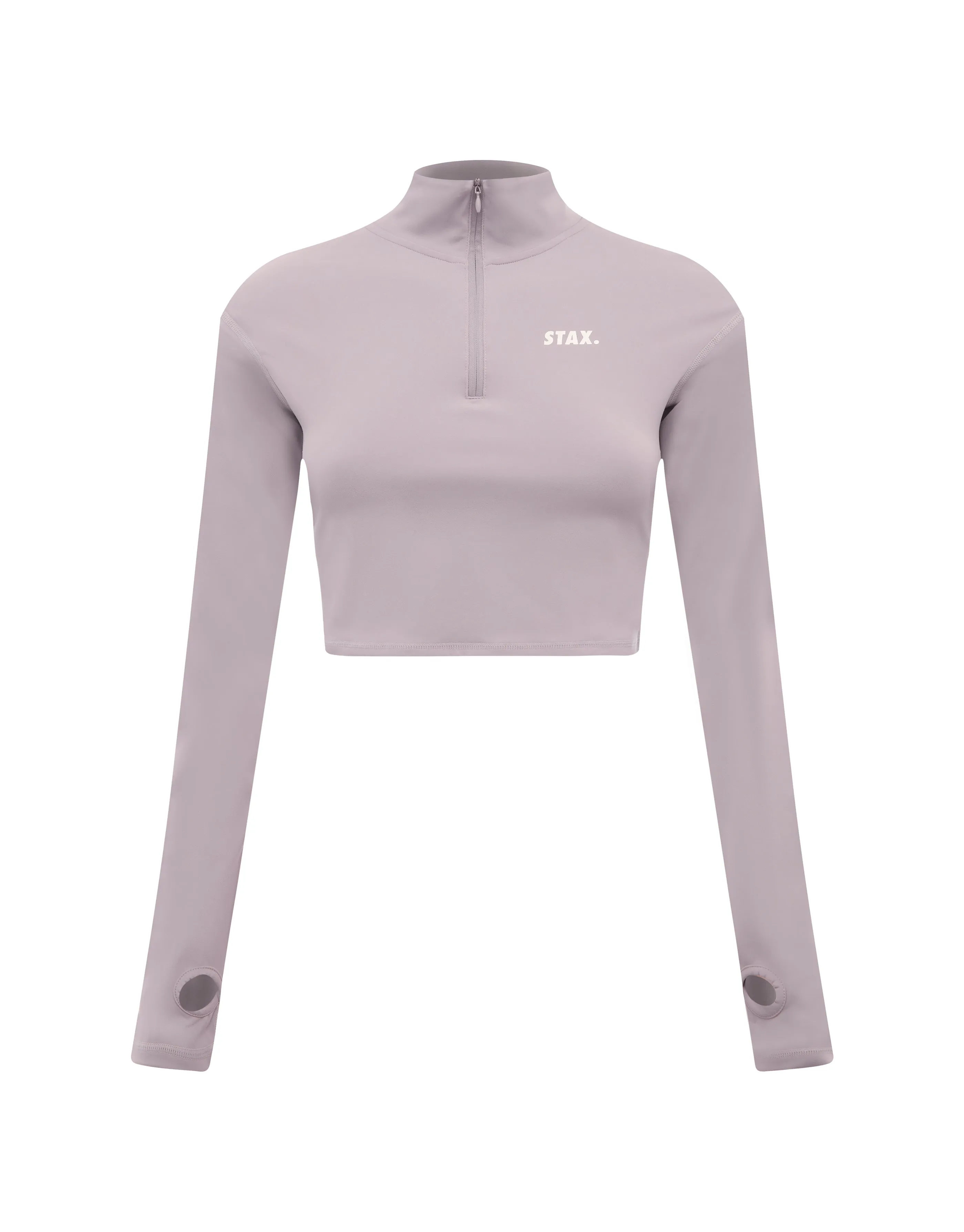 Long Sleeve Zip Crop NANDEX ™ Lone - Grey