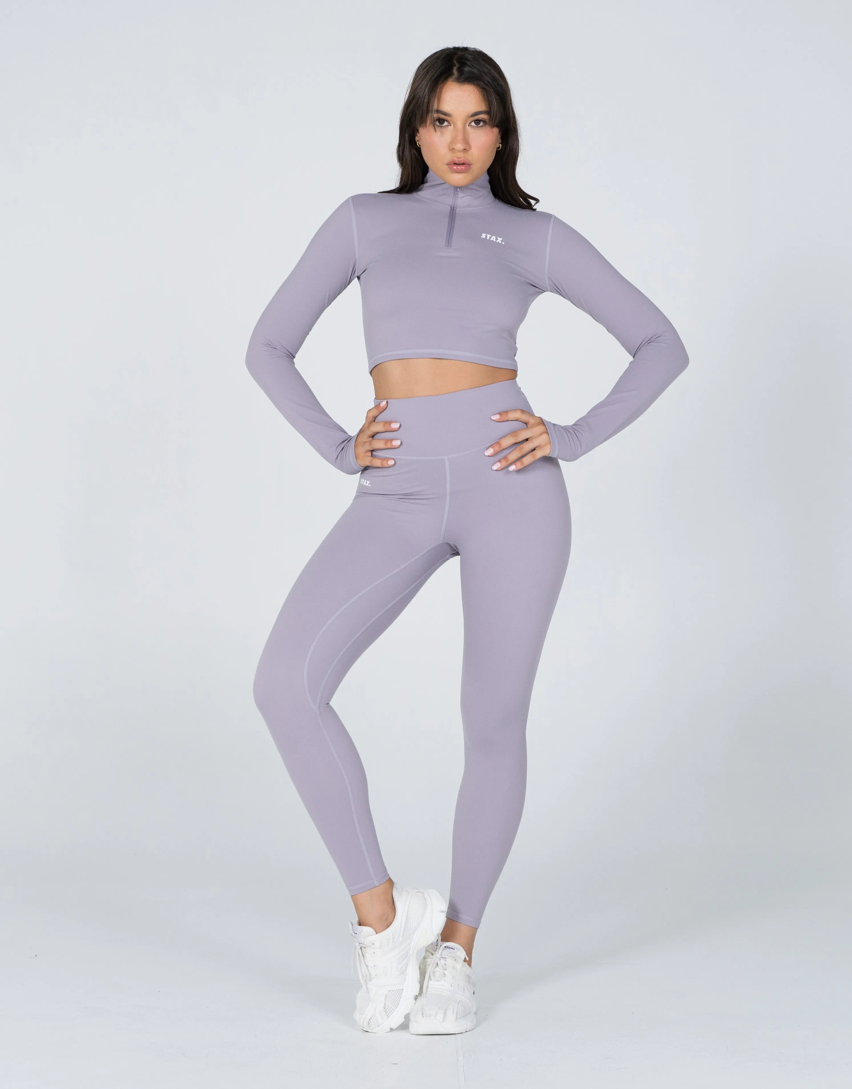 Long Sleeve Zip Crop NANDEX ™ Lone - Grey