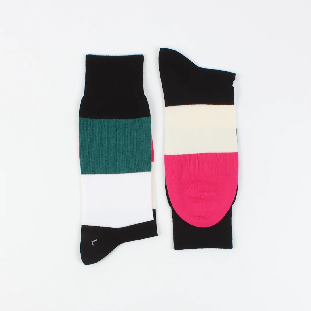 Men's Block Stripe Cotton Socks