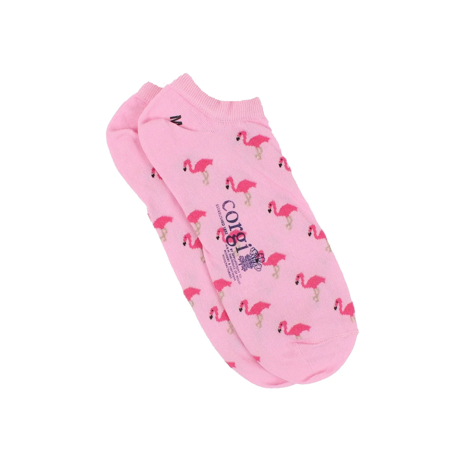 Men's Flamingo Cotton Trainer Socks