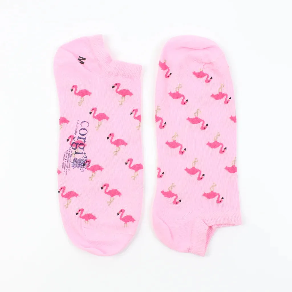 Men's Flamingo Cotton Trainer Socks