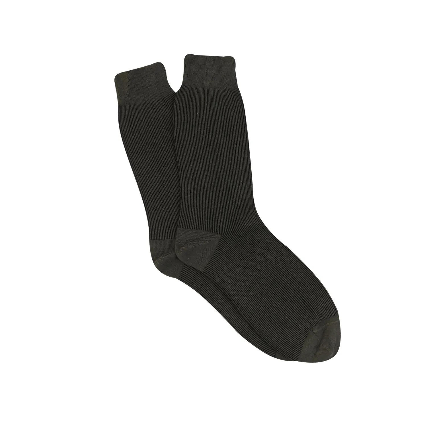 Men's Formal Shadow Rib Striped Cotton Socks