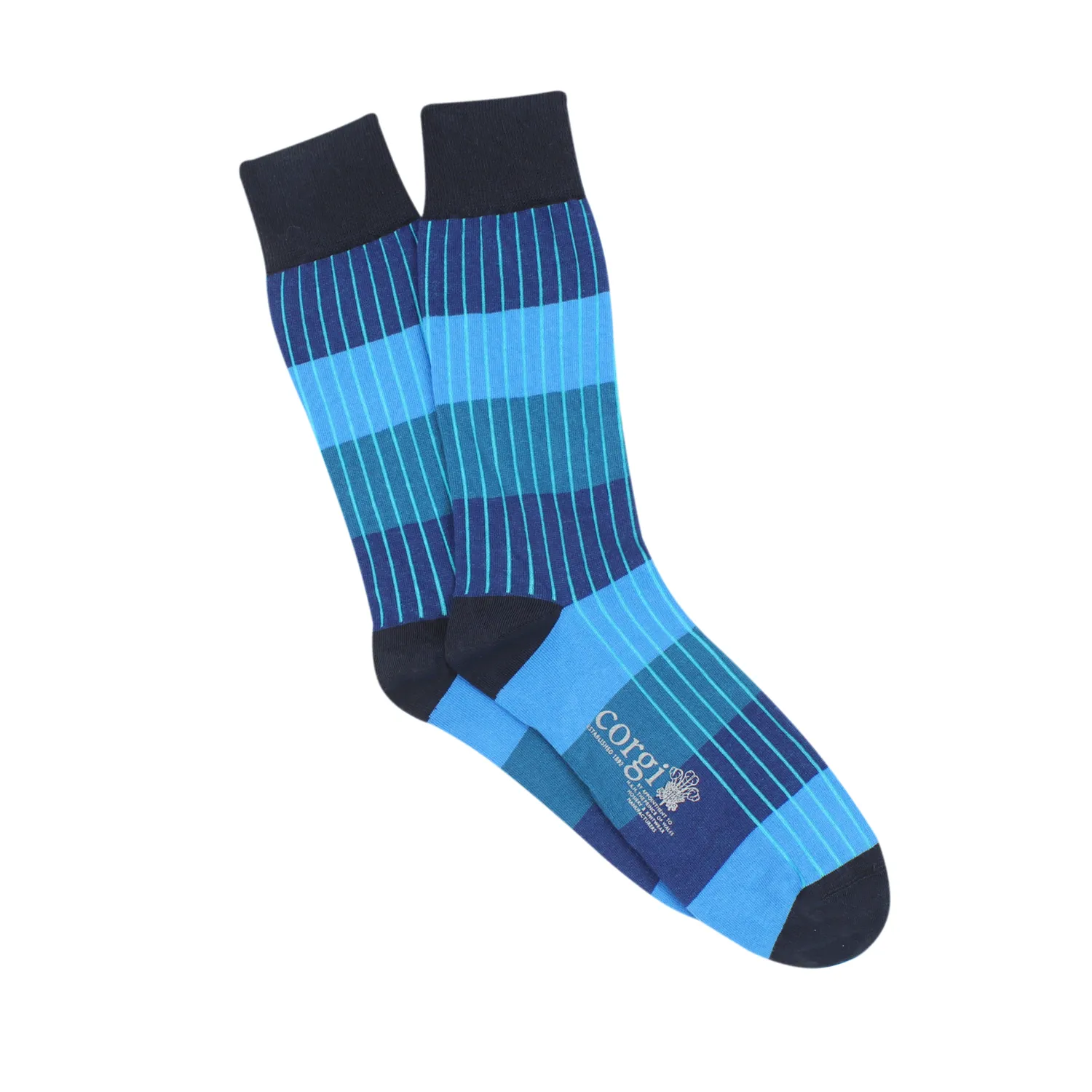 Men's Neon Flash Striped Cotton Socks