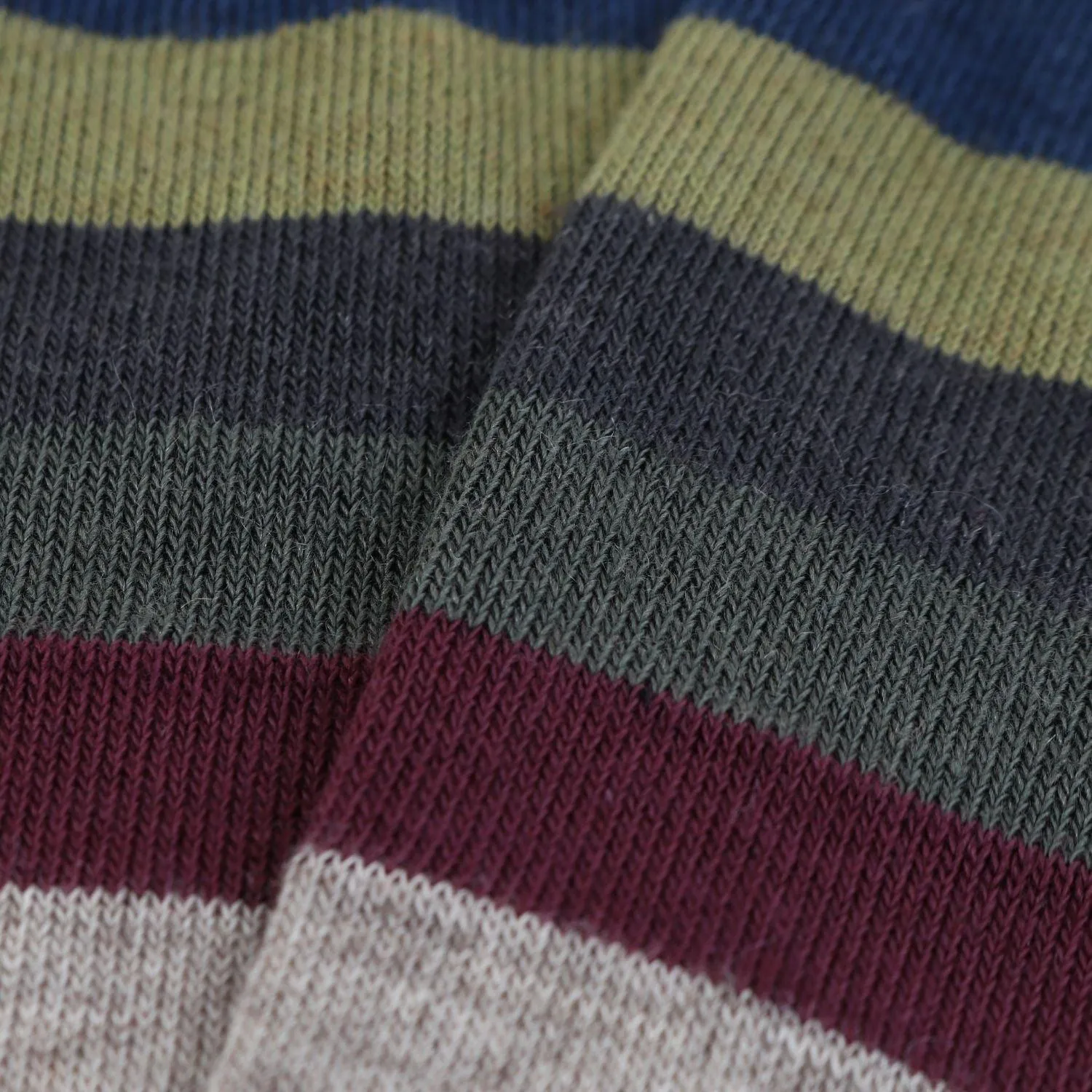 Men's Striped Cashmere Blend Socks