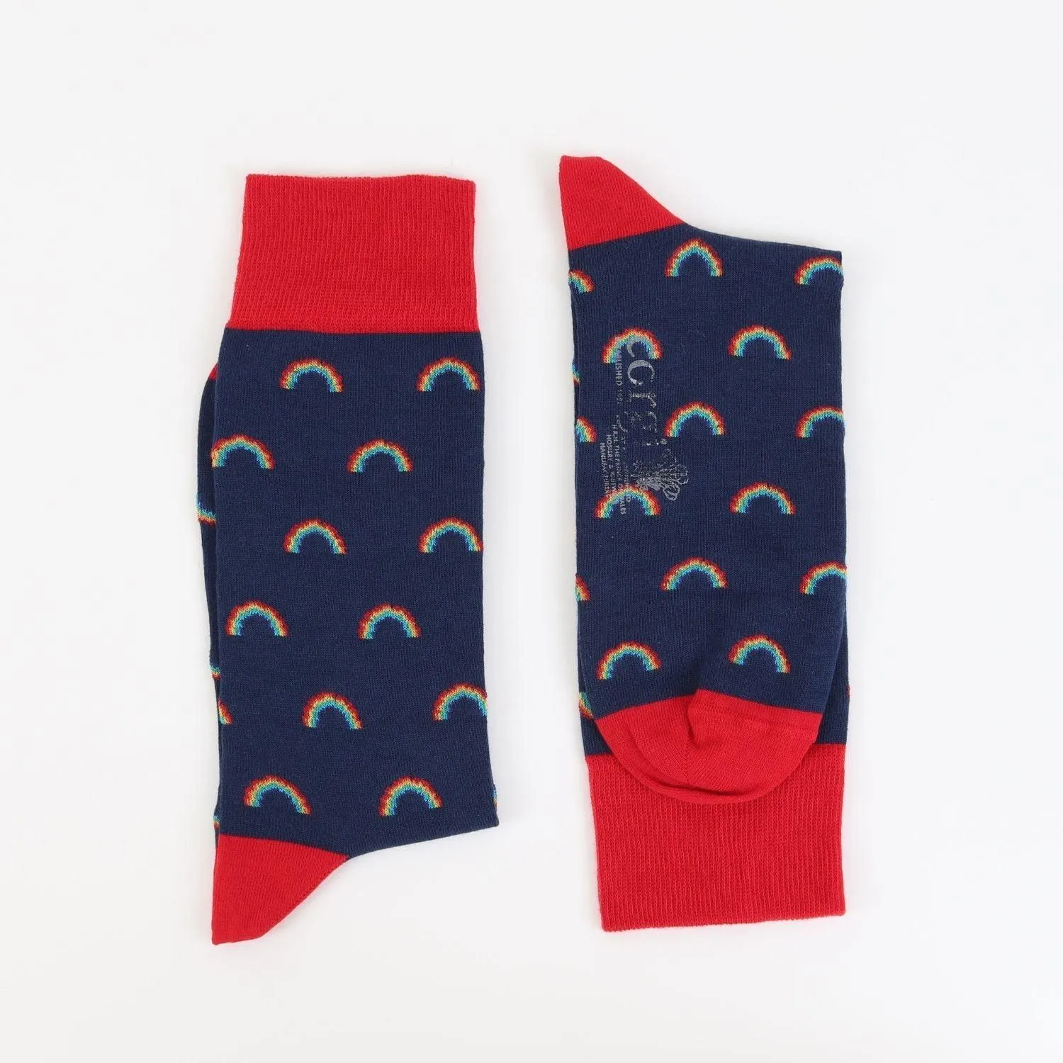 Men's Welsh Weatherman x Corgi Rainbow Cotton Socks