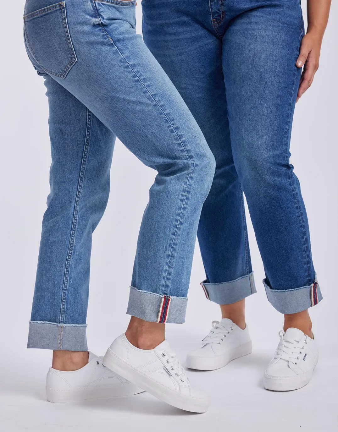 Mila Straight Leg Jean - Mid Wash