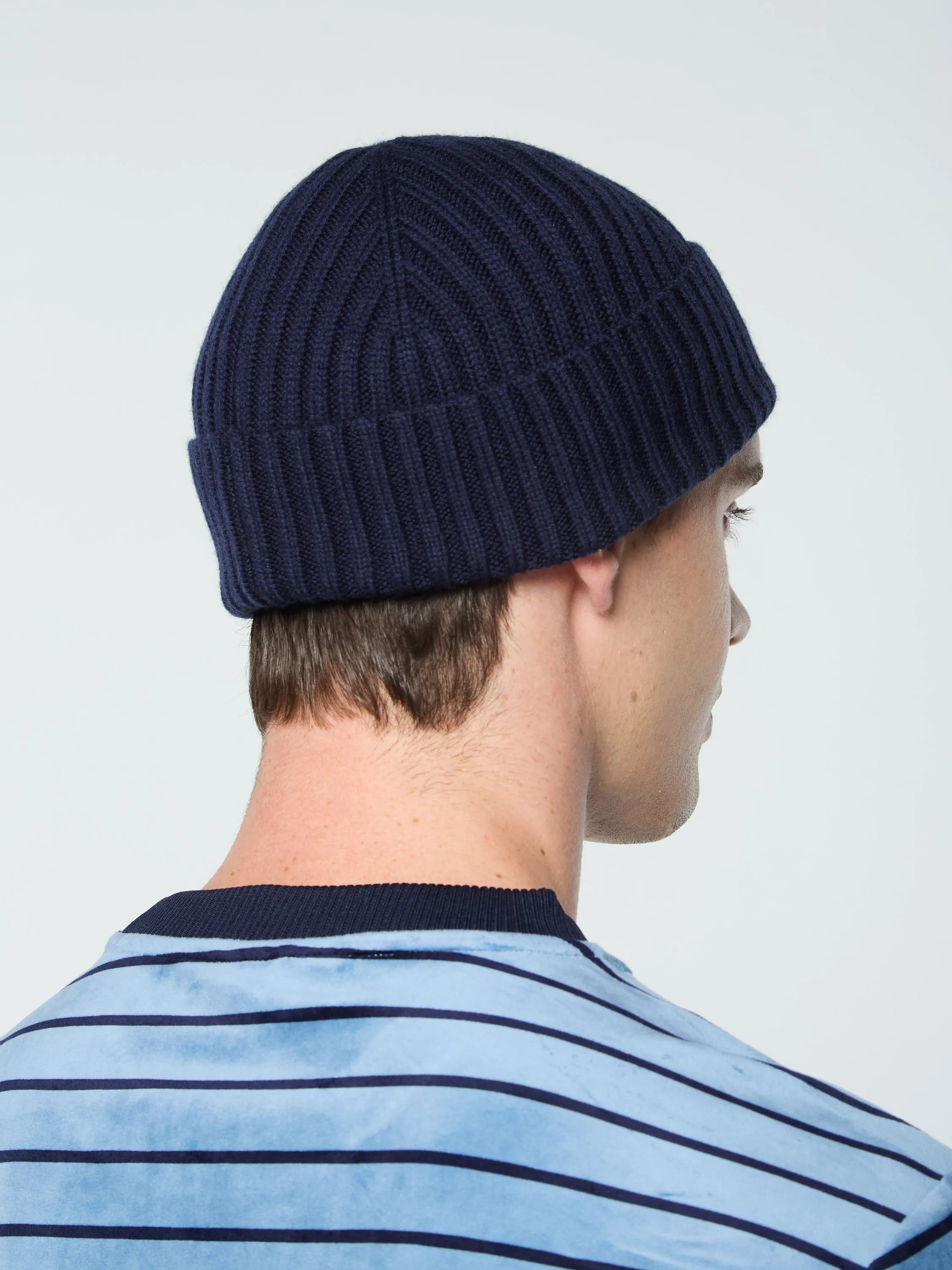 Monk Knit Beanie- Maritime Blue