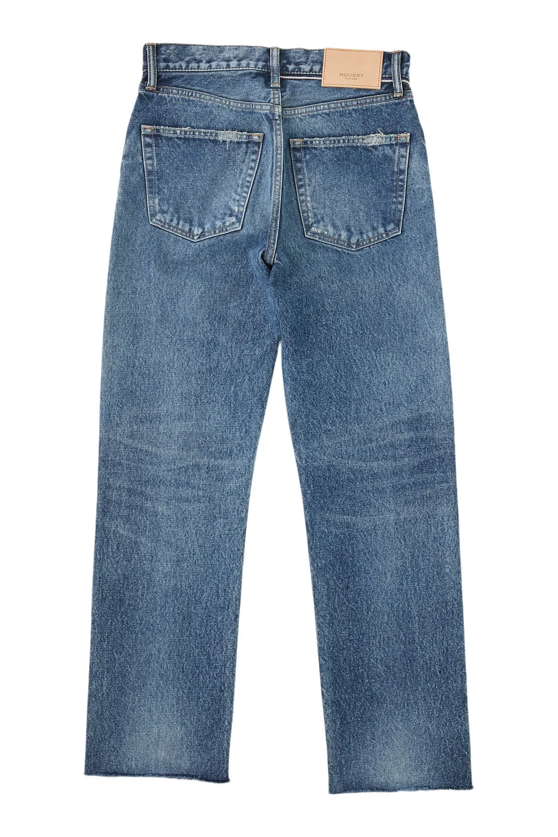 Moussy Denim Sundown Straight Jean in Blue