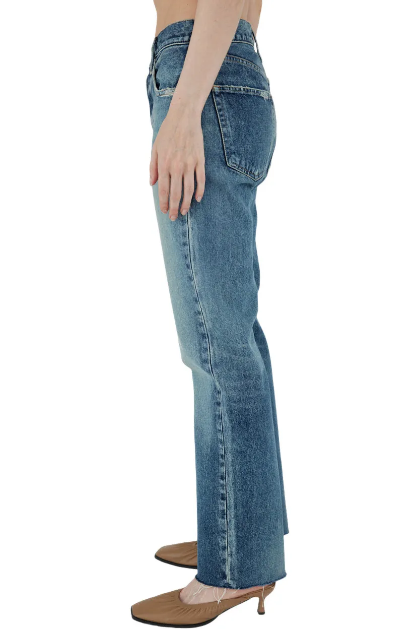 Moussy Denim Sundown Straight Jean in Blue