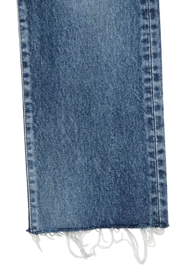 Moussy Denim Sundown Straight Jean in Blue