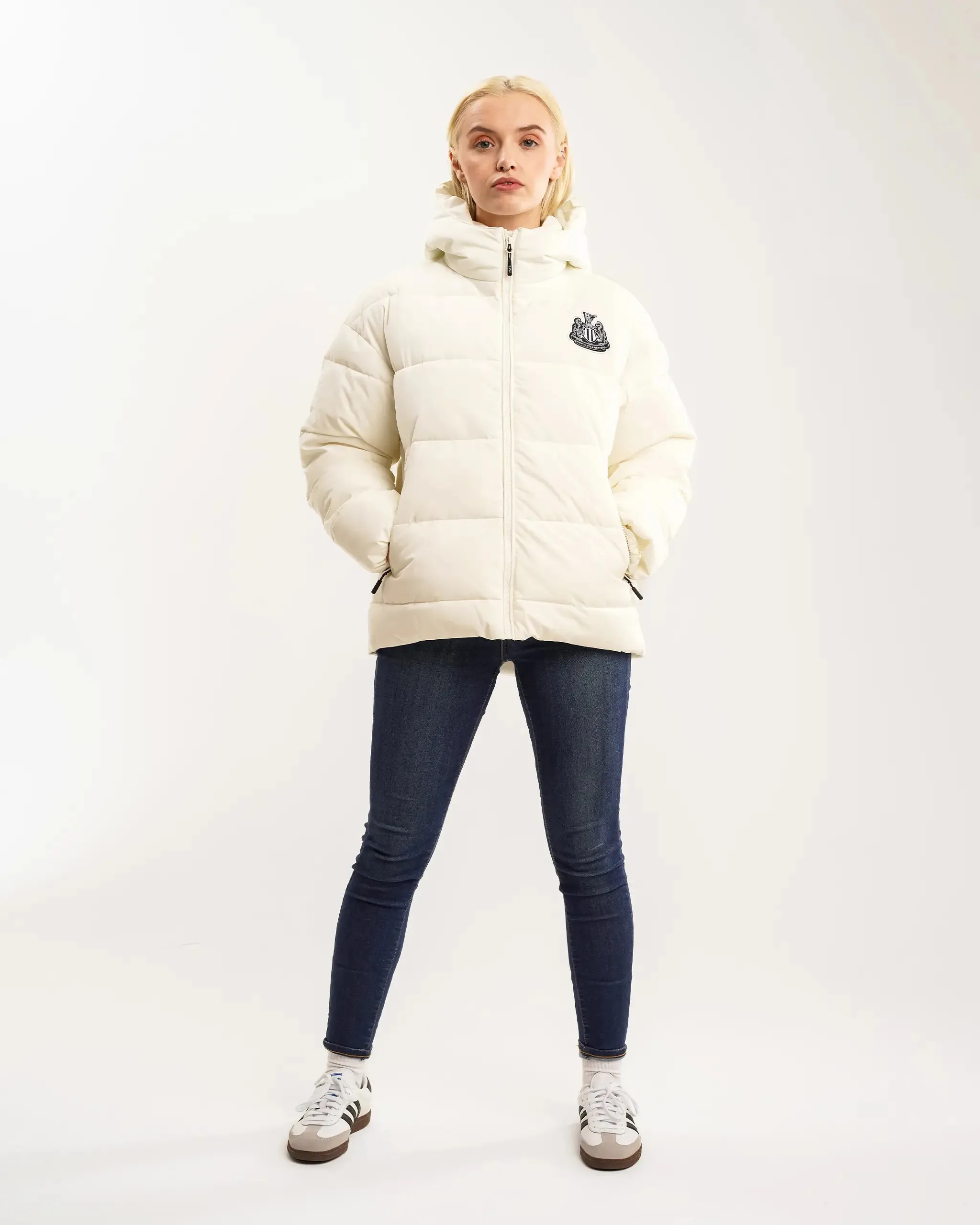 Newcastle United Women's White Padded Jacket