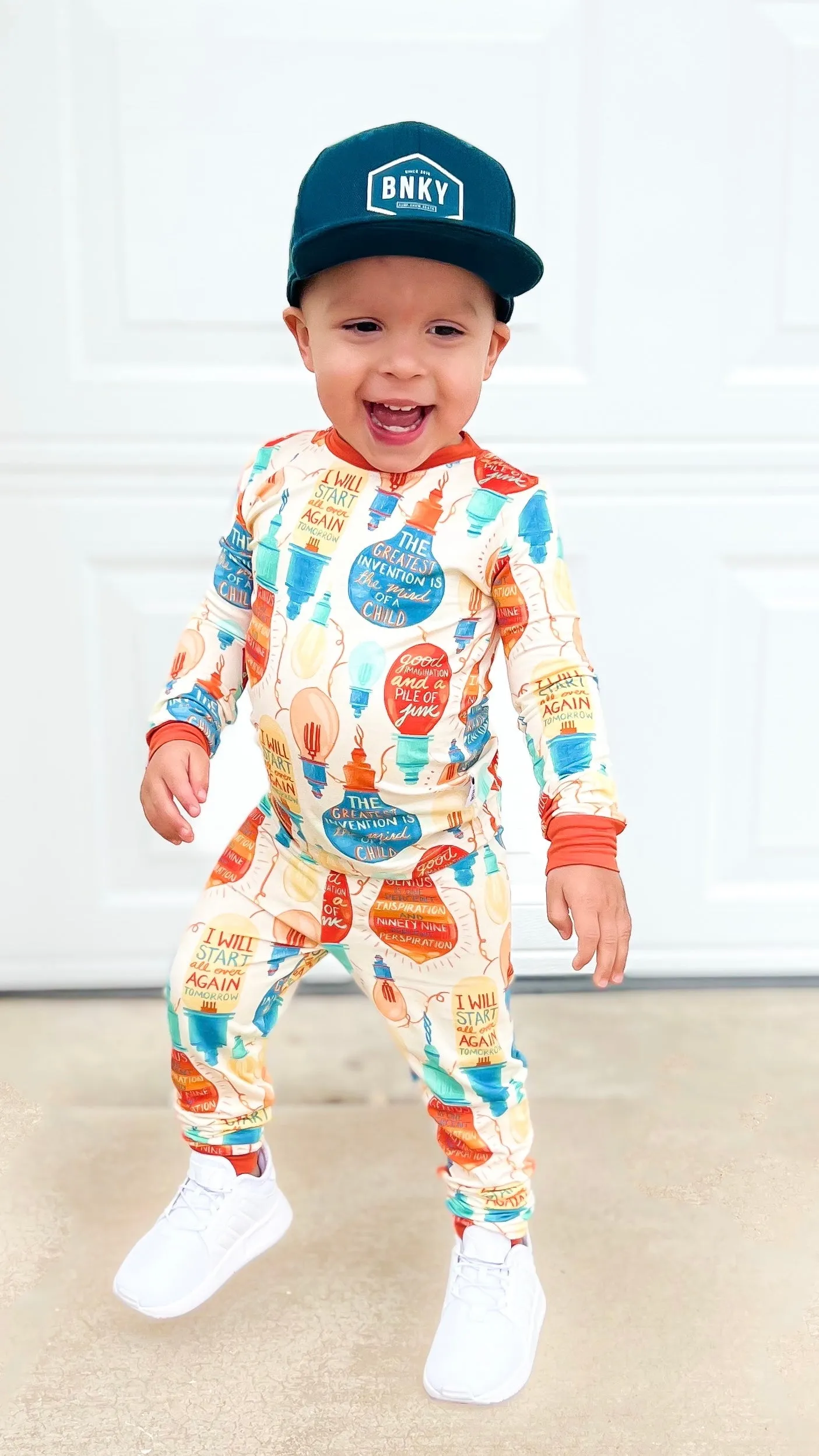 Orange Greatest Invention 2 Piece Pajama Set