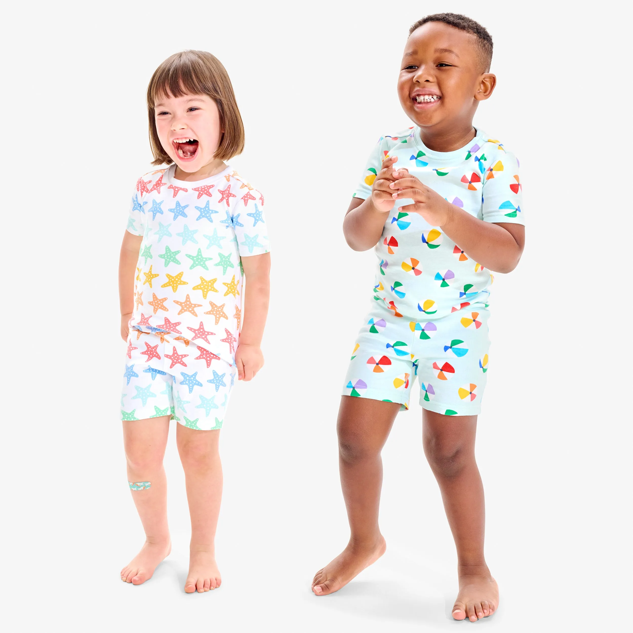 Organic PJ short in rainbow starfish